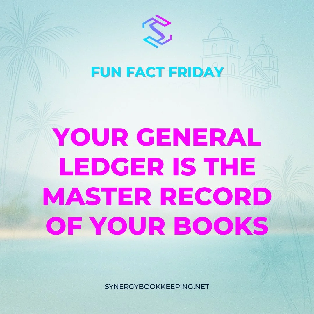 📊 Fun Fact Friday #37⁠
⁠
The general ledger = the story of your finances.⁠
⁠
Every entry flows through it.⁠
⁠
Let&rsquo;s make sure the story makes sense.⁠
⁠
#generalledger101 #financialstorytelling #funfactfriday #synergybookkeeping