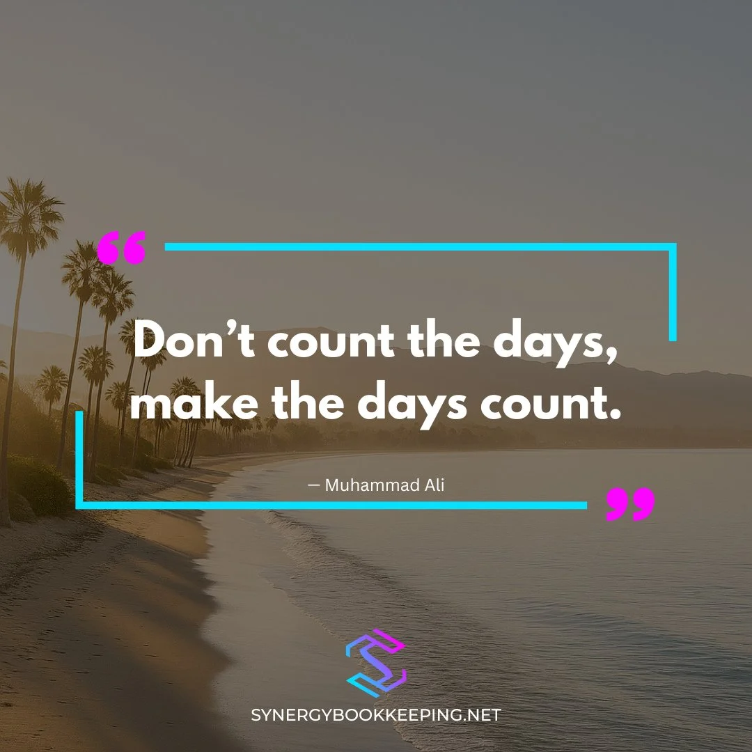 Make today meaningful, not just productive.⁠
⁠
#MakeItCount #MondayInspiration #SynergyBookkeeping