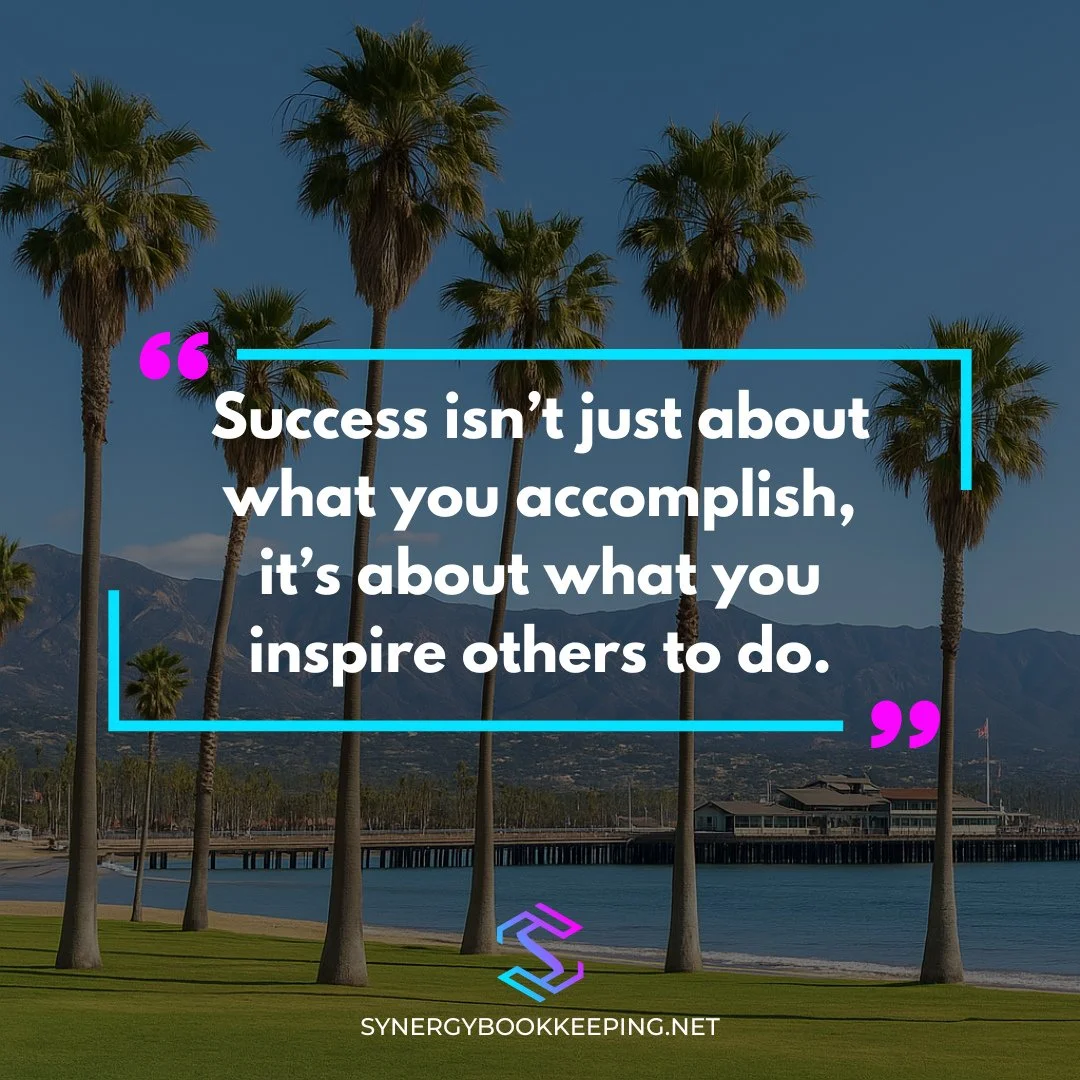 Lead by example this week. Your drive might be just the spark someone else needs.⁠
⁠
#InspireSuccess #LeadByExample #SynergyBookkeeping