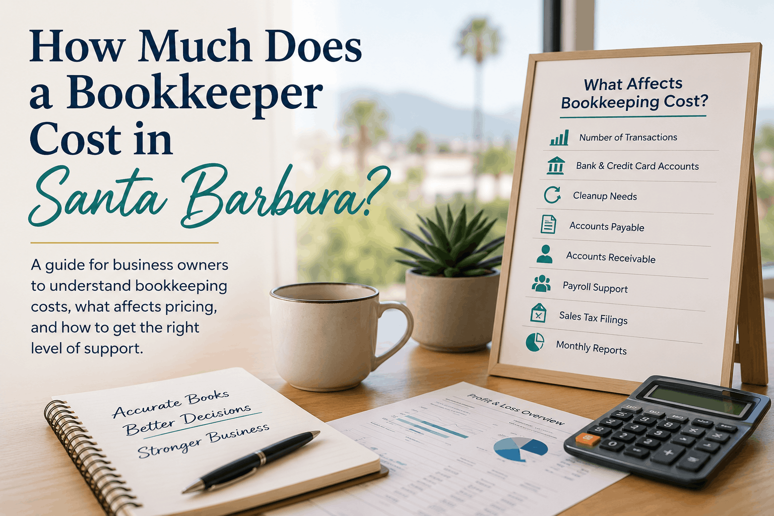 How Much Does a Bookkeeper Cost in Santa Barbara?