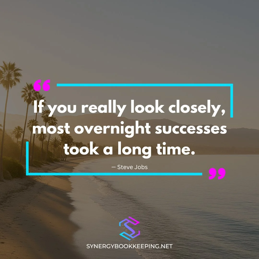 Growth takes time&mdash;but every step forward matters.⁠
⁠
#PatienceInProgress #SuccessMindset #SynergyBookkeeping
