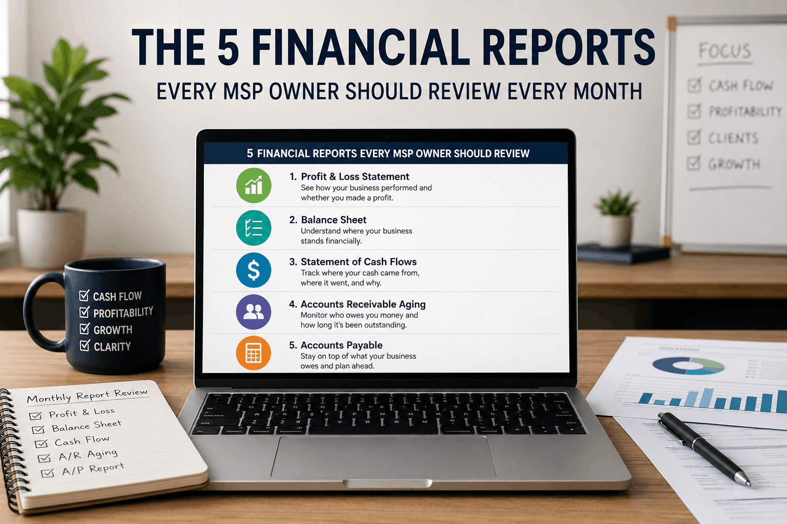 The 5 Financial Reports Every MSP Owner Should Review Every Month