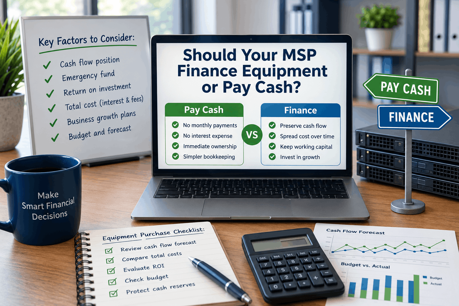 Should Your MSP Finance Equipment or Pay Cash?