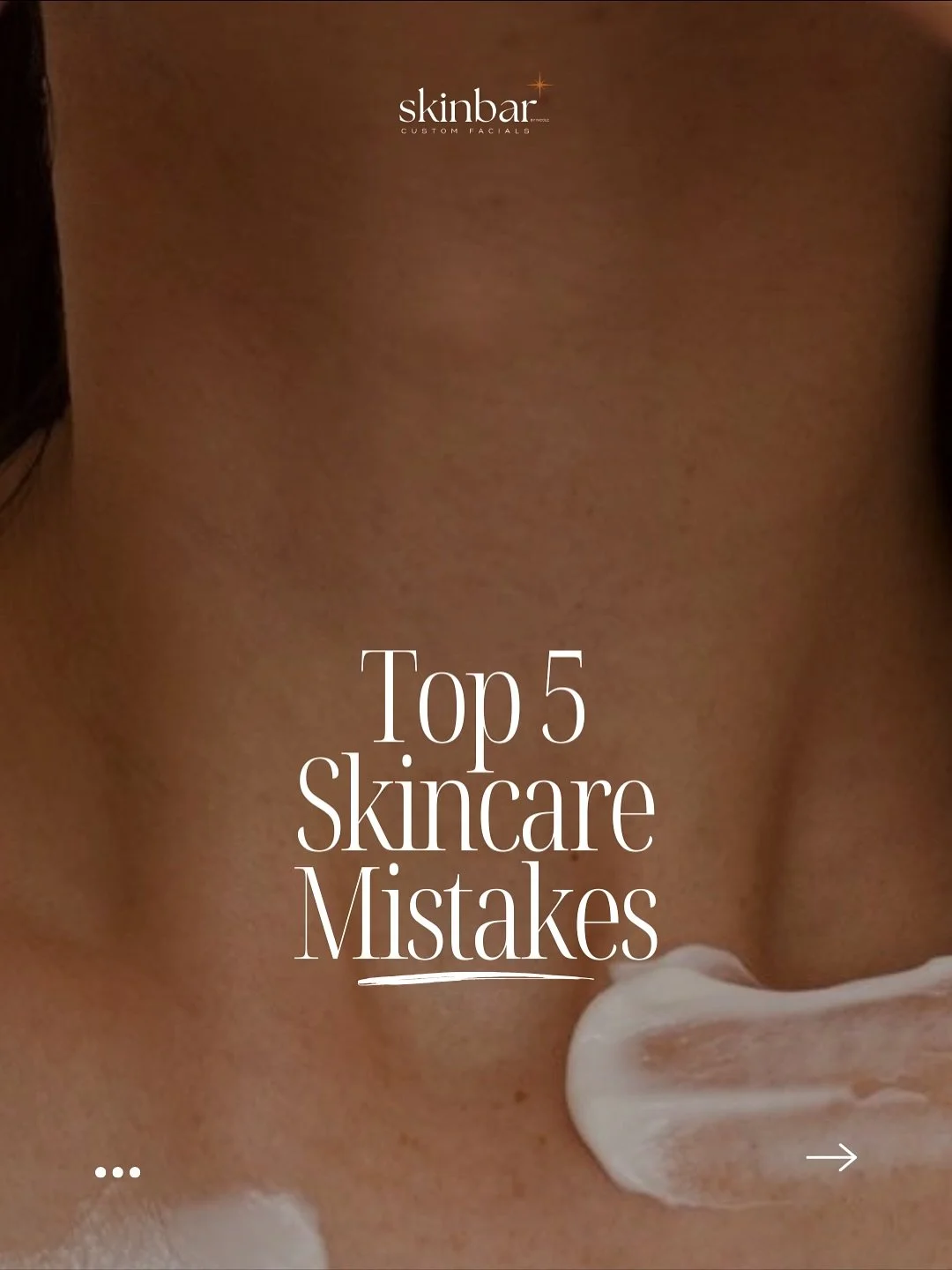 Let&rsquo;s talk about what&rsquo;s really standing between you and glowing skin ✨

These are the 5 most common skincare mistakes I see in studio and the simple fixes that actually make a difference:

1️⃣ Skipping your double cleanse
2️⃣ Forgetting s