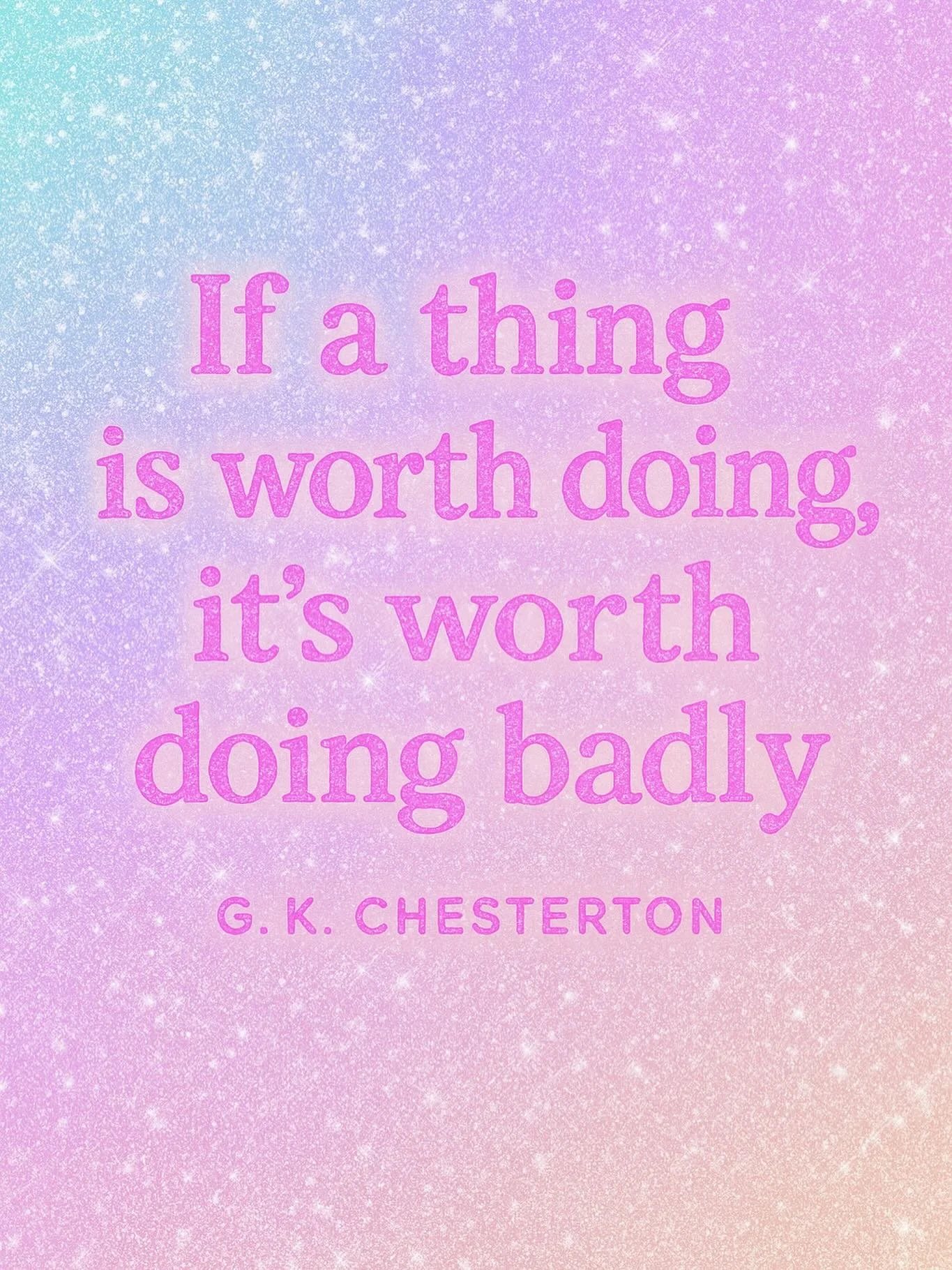 ✨ This quote shifted my whole perspective when I was struggling with burnout and it works so well with my clients too.

It reminded me that things don&rsquo;t have to be done perfectly -or even well -to be worth doing.

💫 Maybe brushing your teeth f
