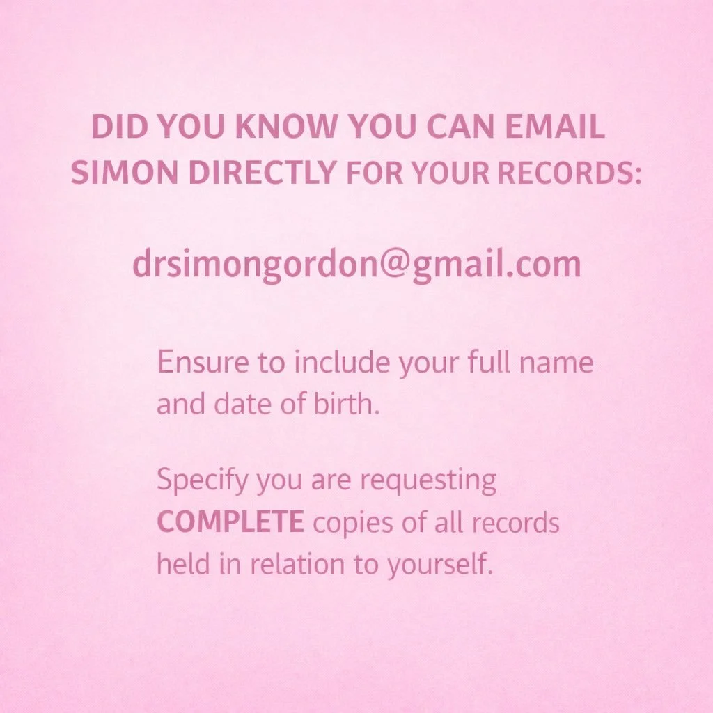 As well as emailing hospitals for reports , did you know you can email Dr Simon Gordon&rsquo;s rooms directly - this is how 

#drsimongordon #abc #endo #4corners