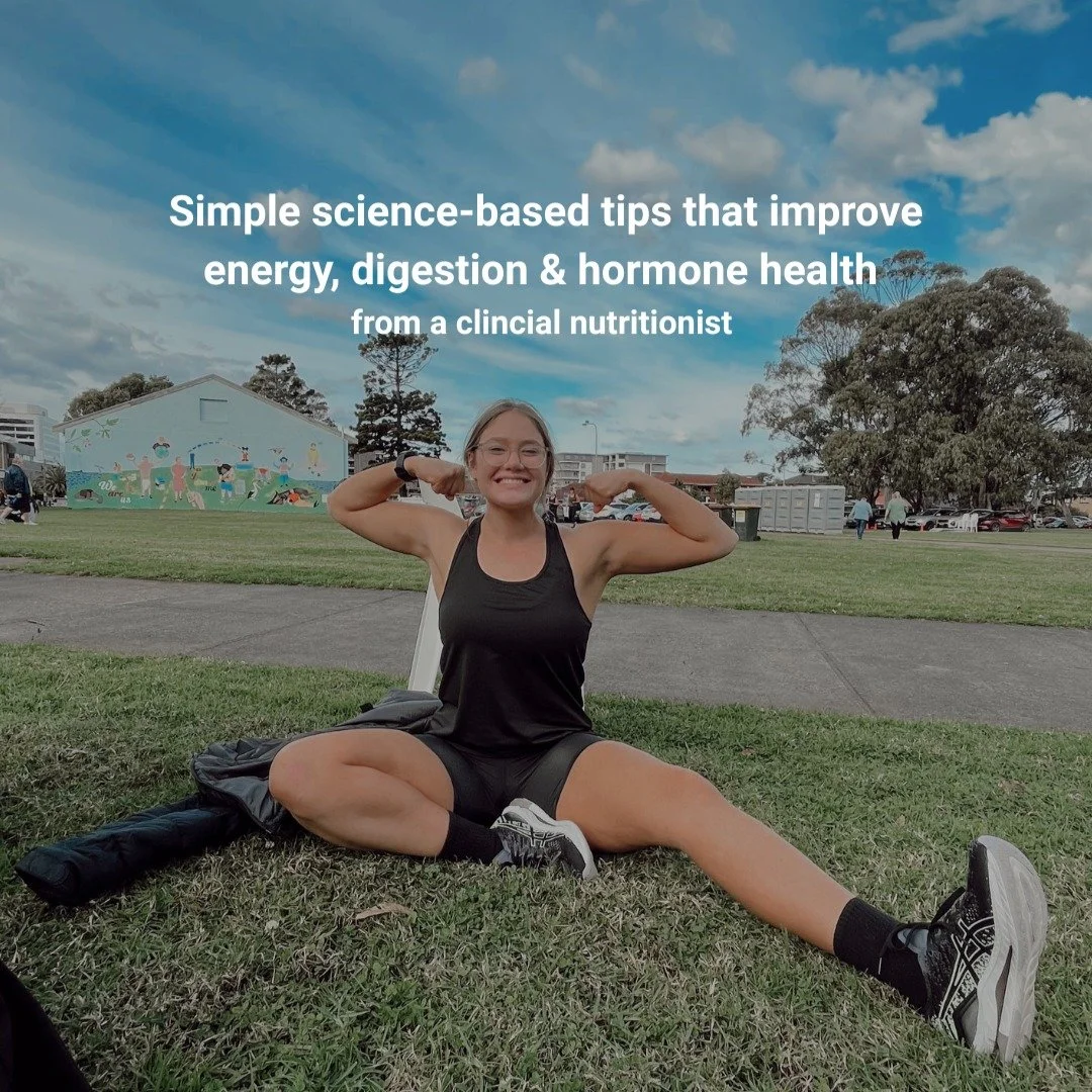 Small science-based habits make a big difference 🫶🏻

As a clinical nutritionist here are some simple nutrition hacks that help support: 
- energy production
- sleep &amp; recovery 
- digestion 
- hormone health 

Try starting with 1-2 of these tips