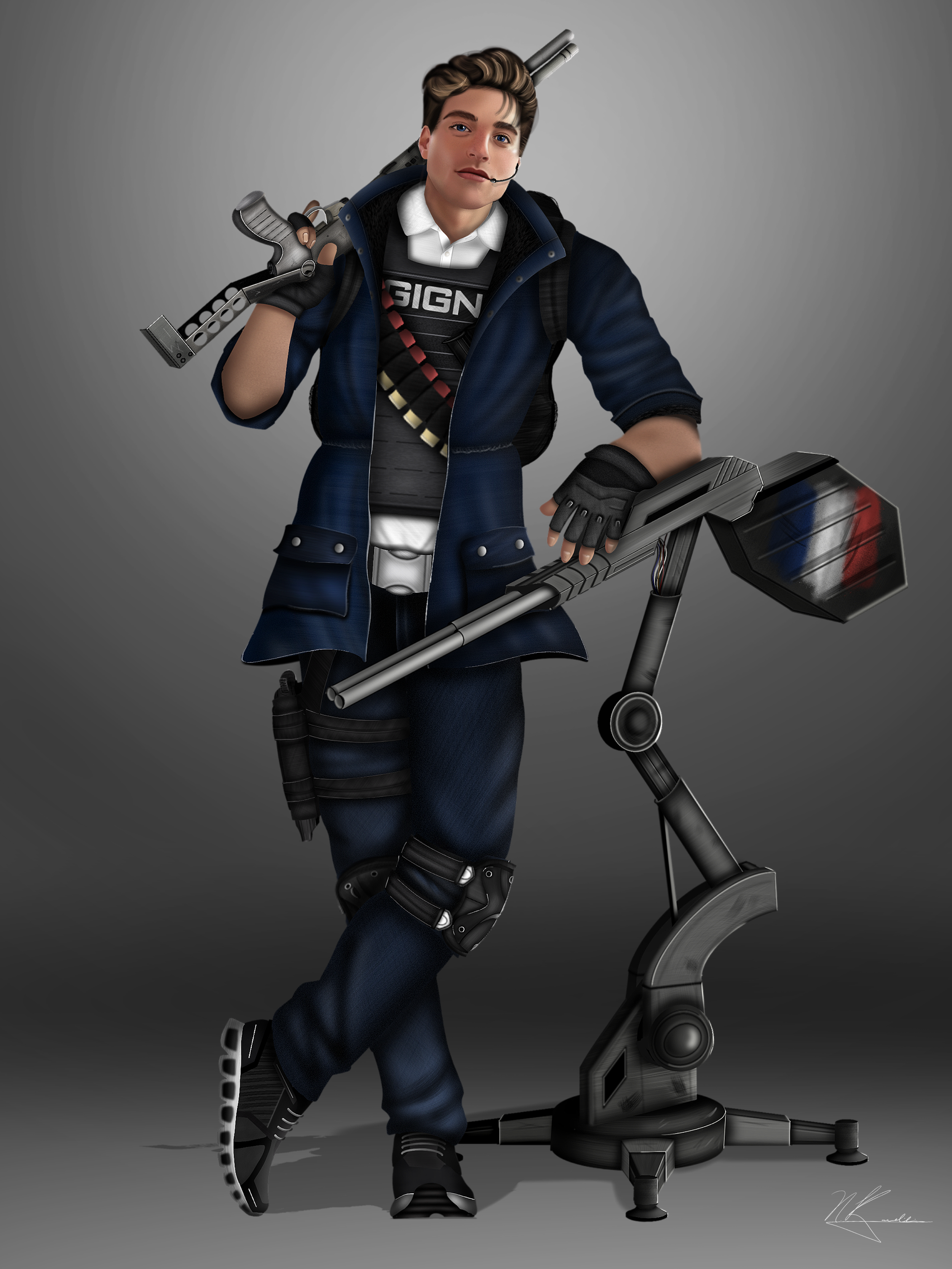 Created in Adobe Photoshop and Procreate