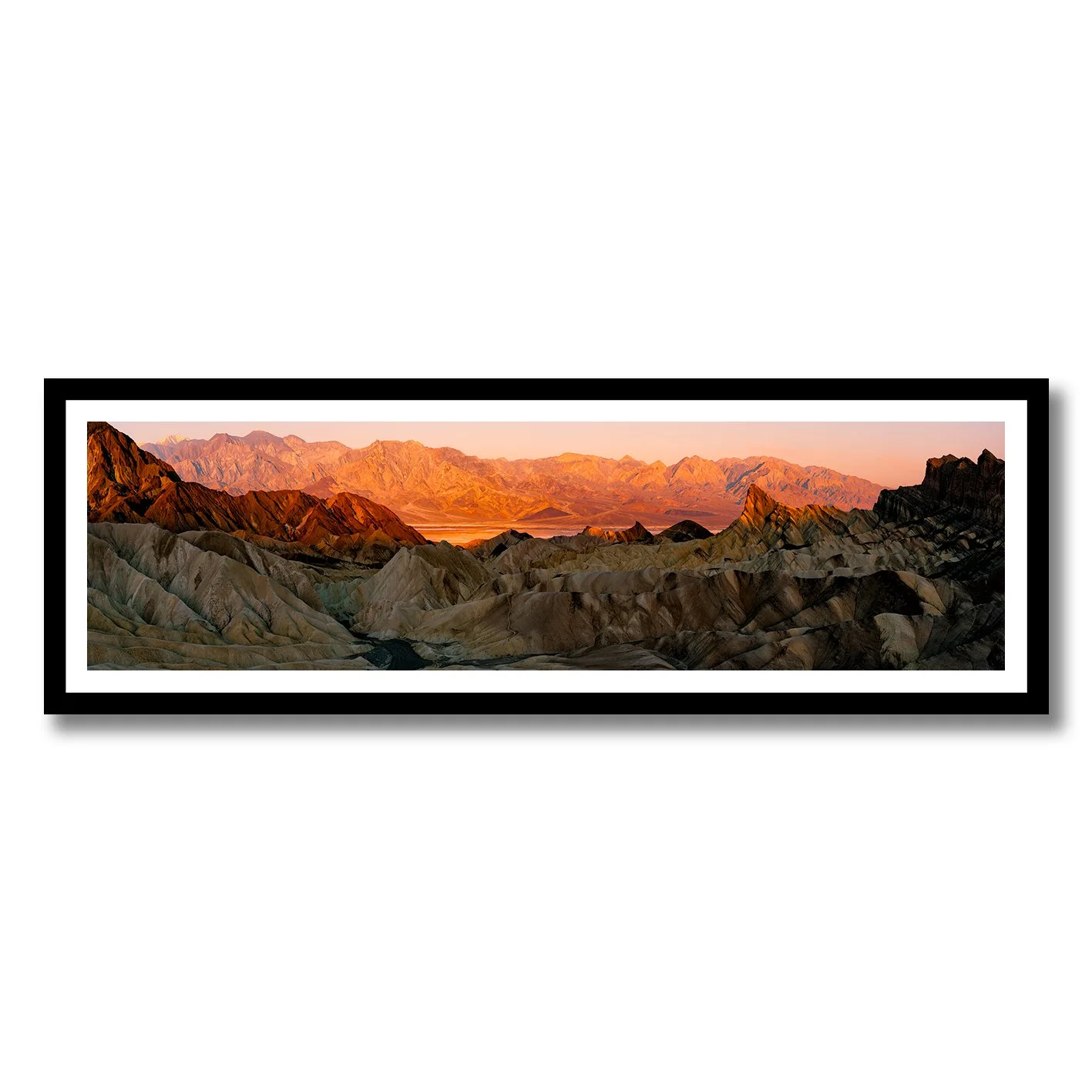 Fine art photograph of Zabriskie Point desert landscape at sunrise