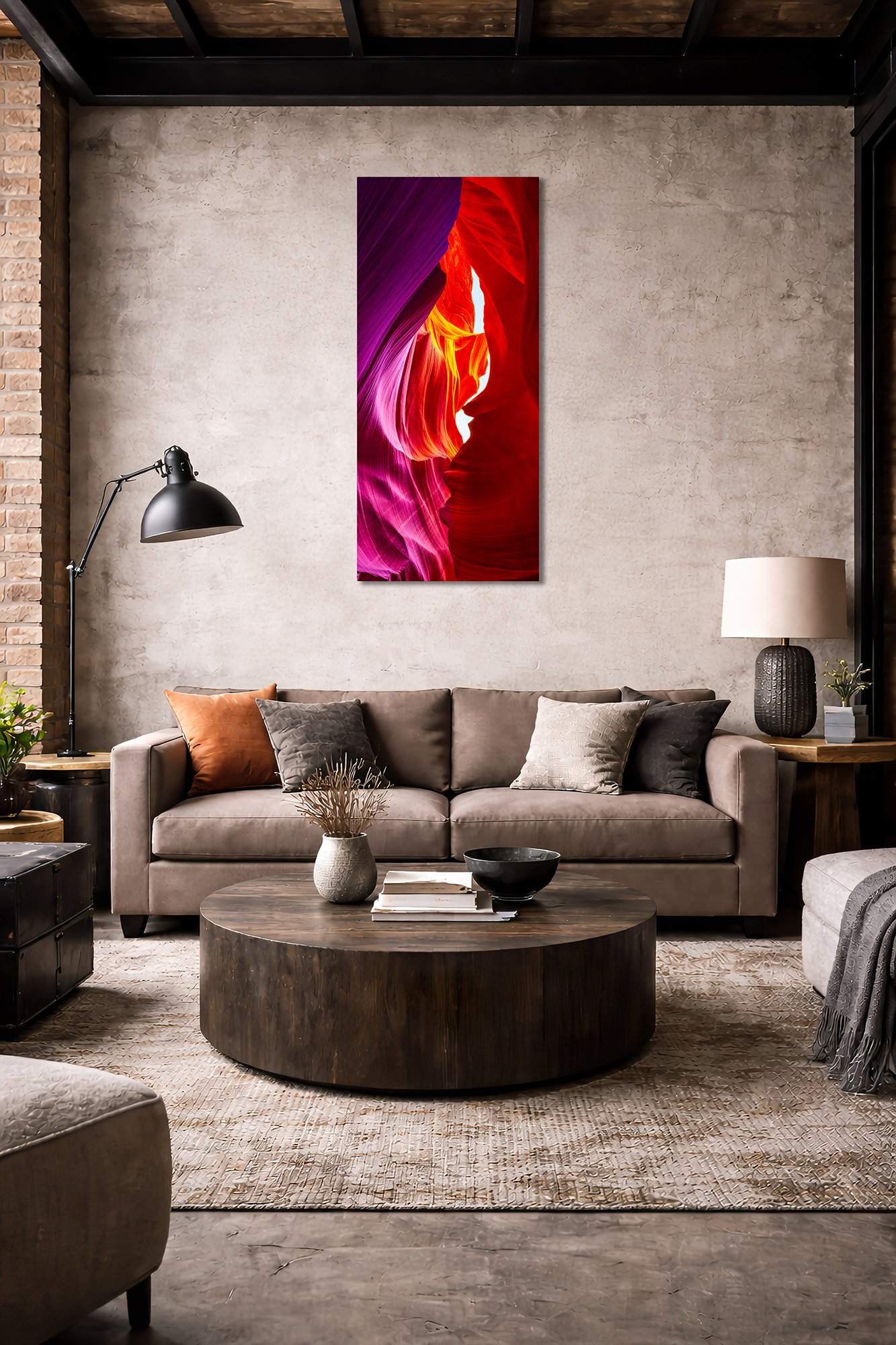 antelope canyon abstract art in acrylic face mount by nikart