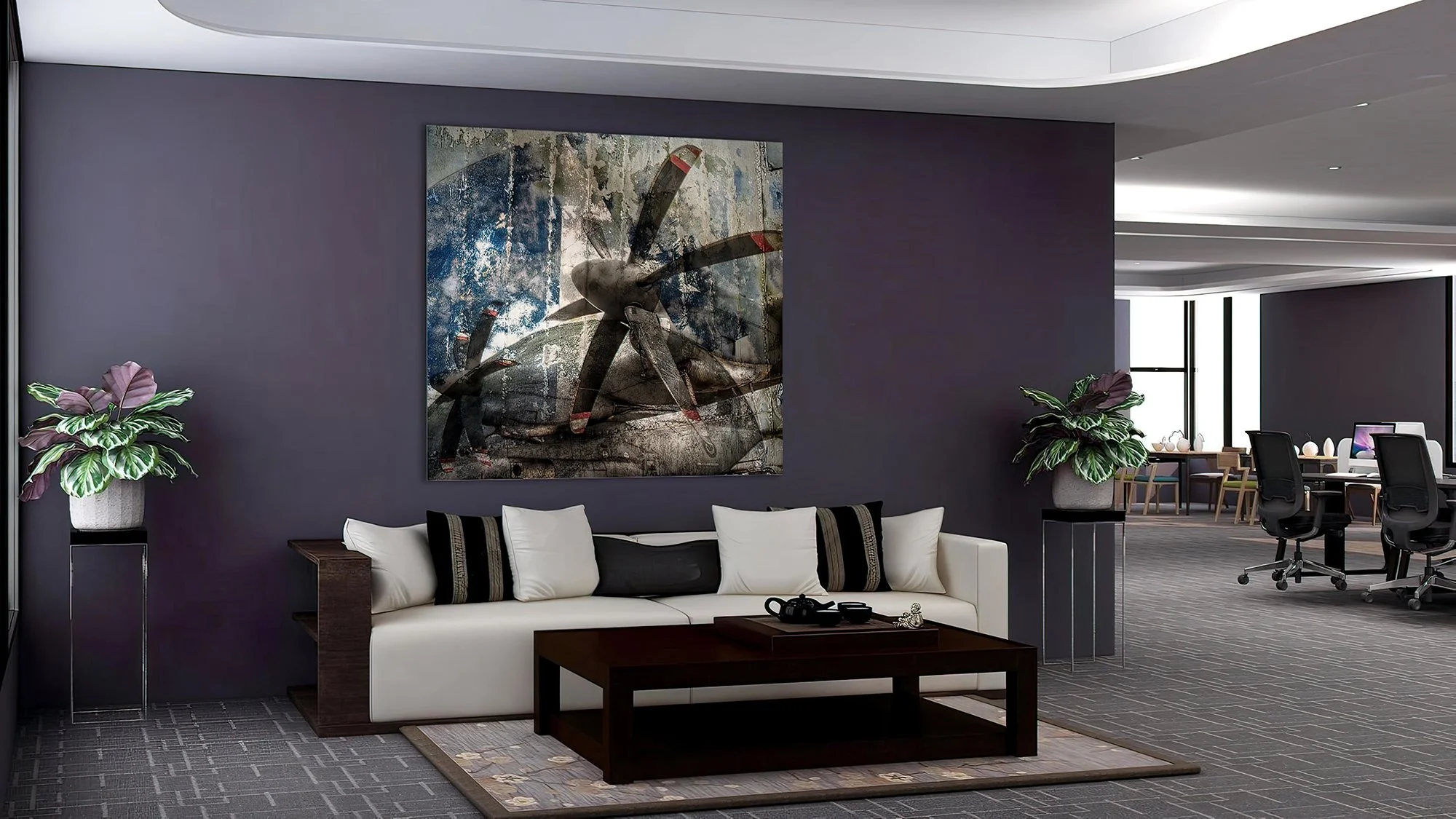 canvas abstract artwork of propeller close up fine art photography by nick psomiadis