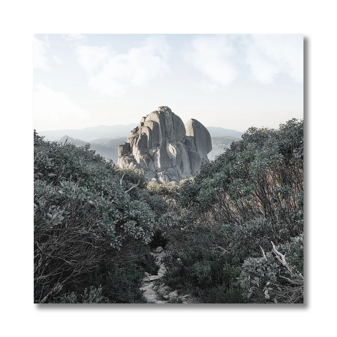 mountain landscape photograph of the cathedral mount buffalo victoria