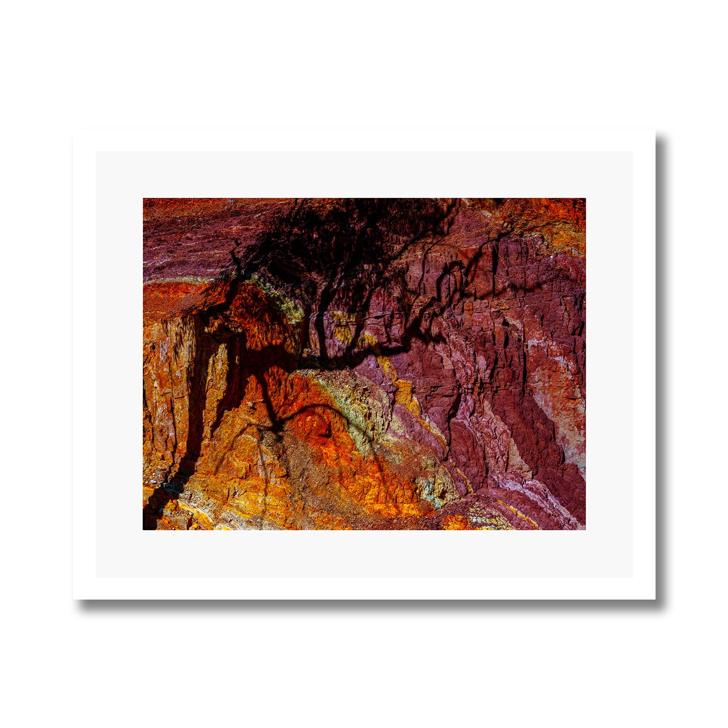 fine art photograph of ochre cliffs and rock layers west macdonnell ranges australia