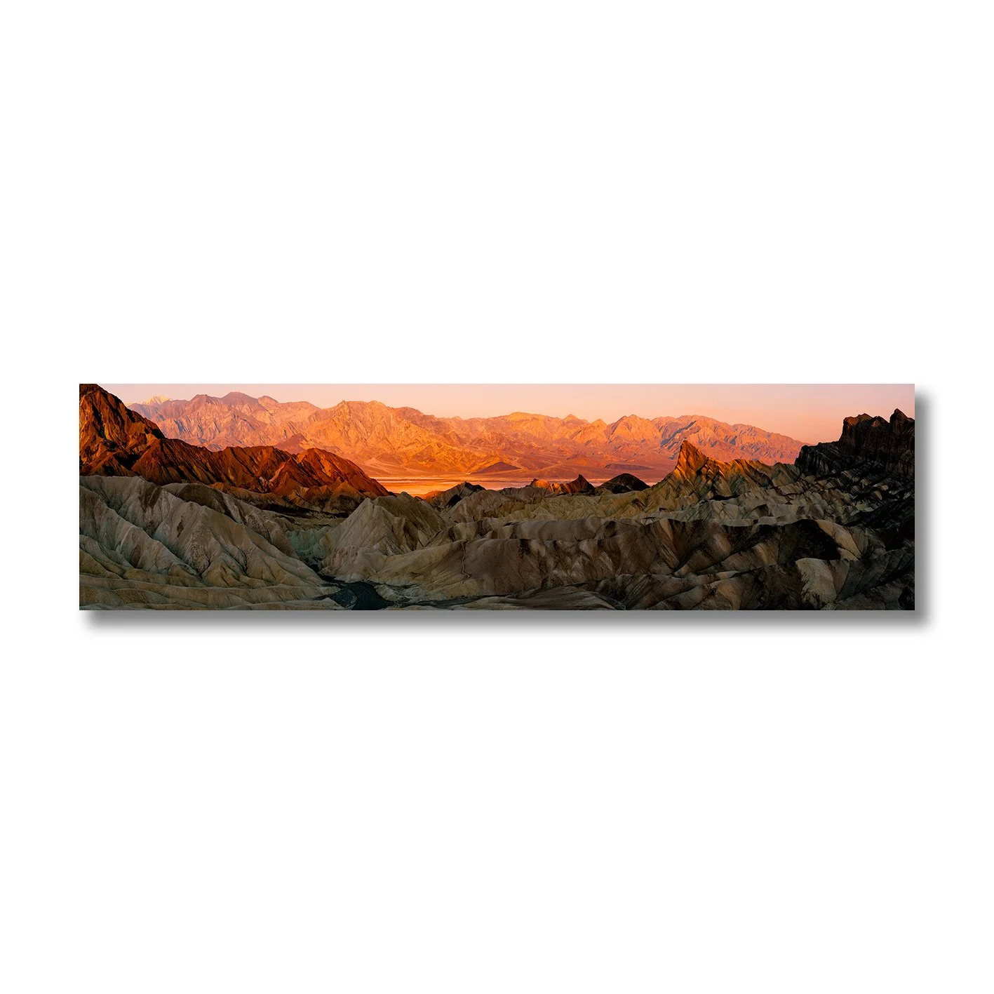 Fine art photograph of Zabriskie Point desert landscape at sunrise