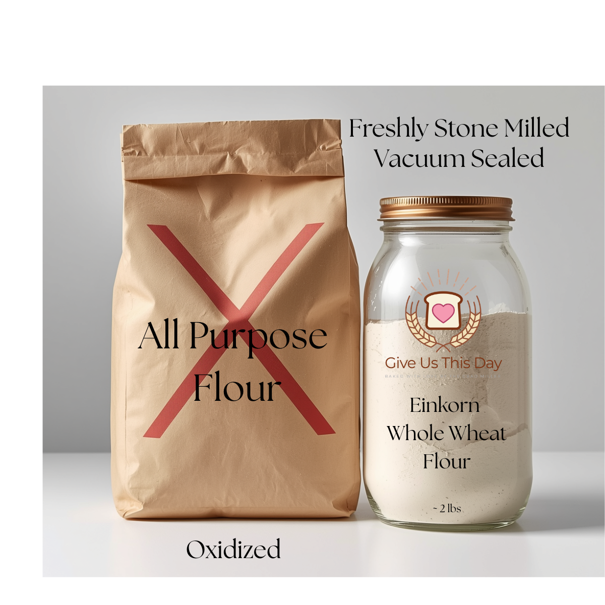 Einkorn Whole Wheat Flour - 2 lbs: