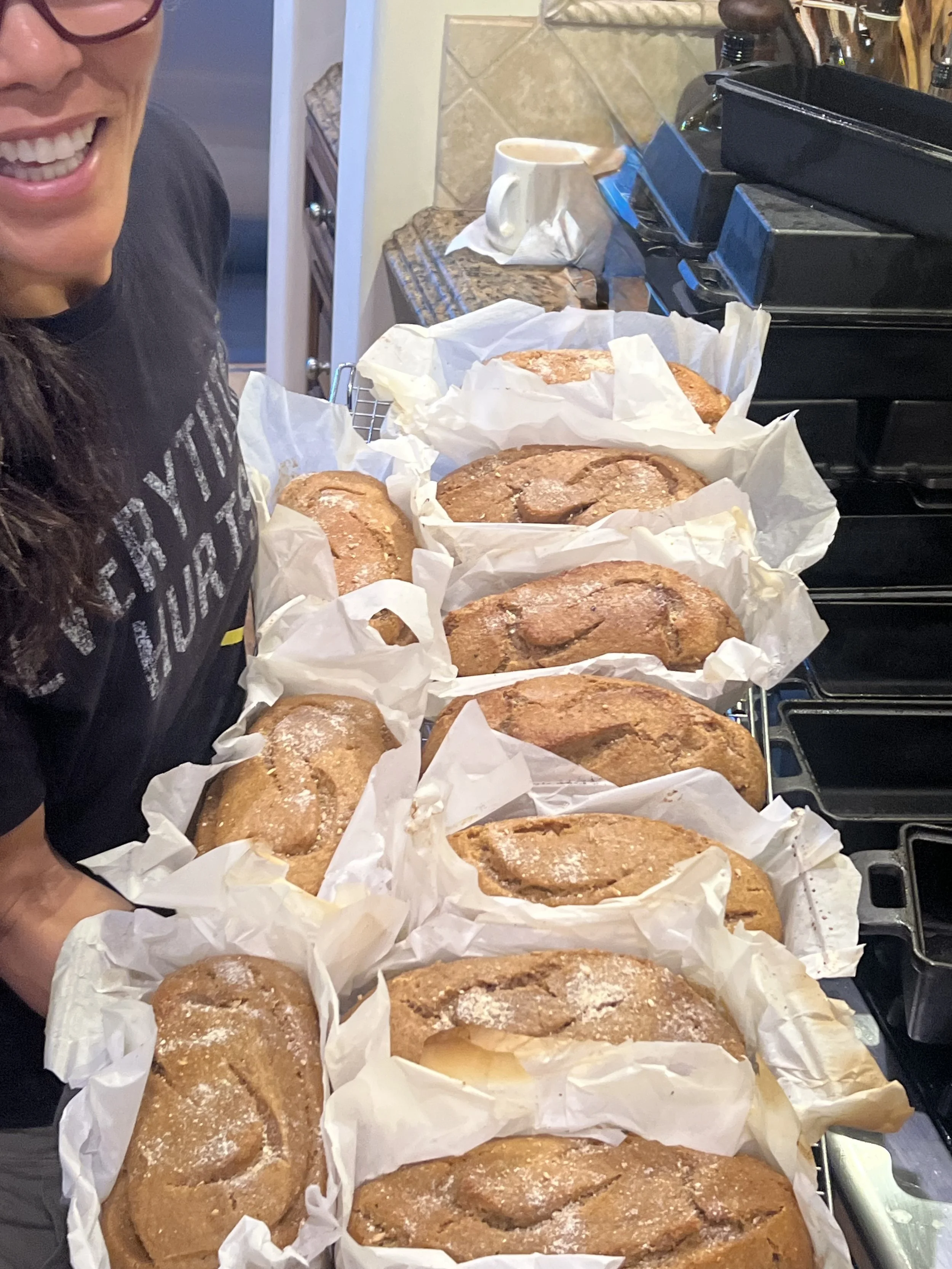 the cbad miller presenting fresh warm loaves