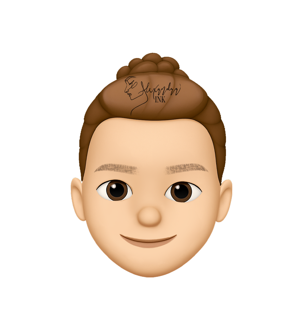 Days 15 to 30 of the nano brow healing process — brows begin to reappear as pigment settles and softens, showing a more natural and even look during healing by Alexandra Ink.