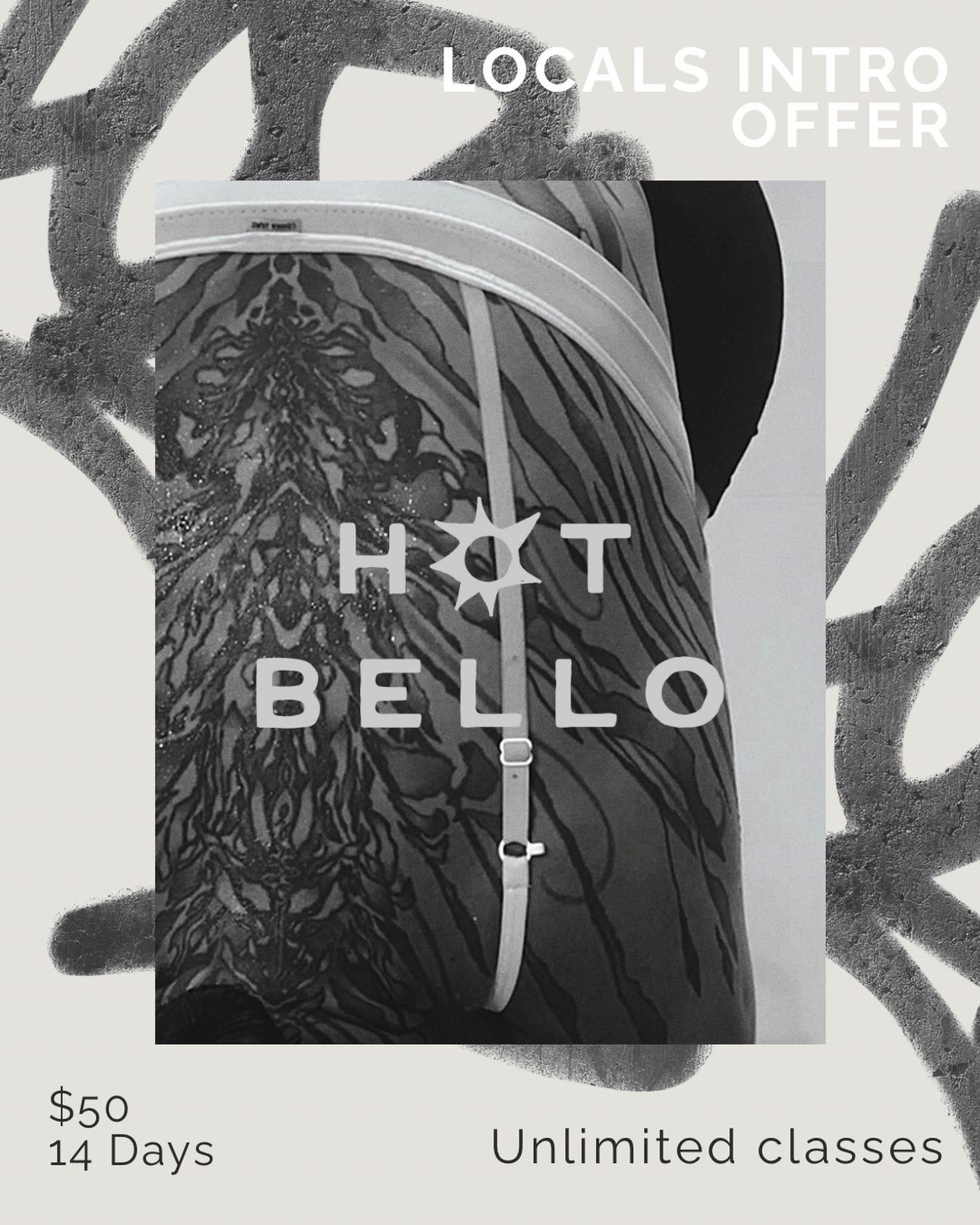 Hot Bello has a Local Intro Offer. Designed for people who are curious about what we have to offer and are wanting to try before they buy.
Enjoy 14 days of unlimited classes for $50