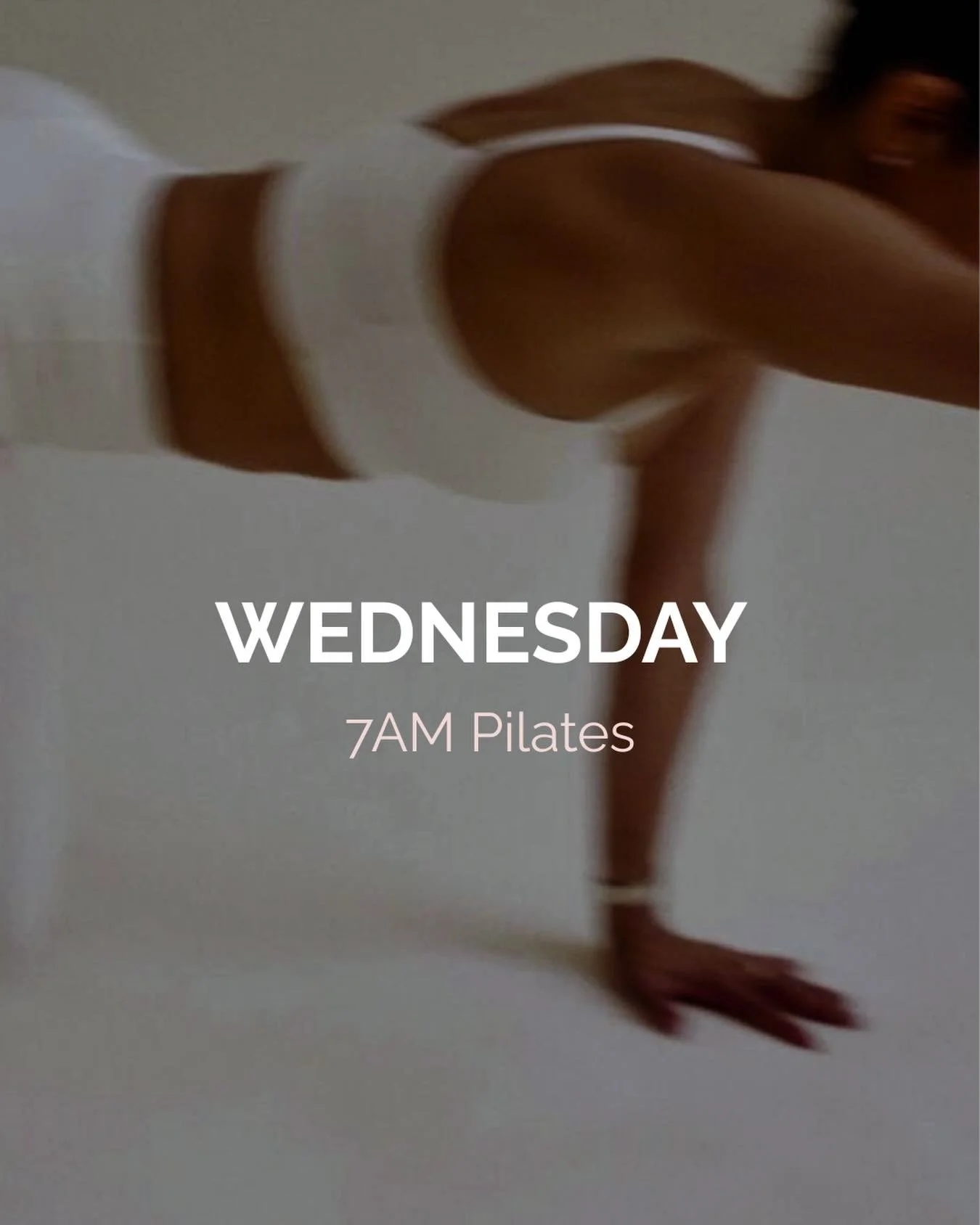 We have shifted the 9:30am Pilates to 7am
Supply and demand baby.