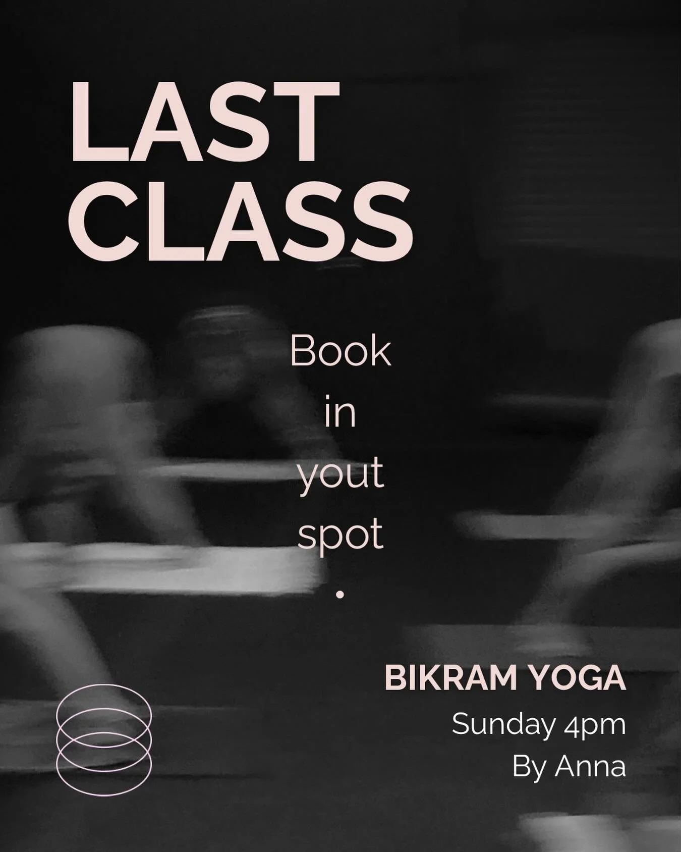 Sunday 4pm is our last class for a couple of weeks.
Temporarily closed whilst the roof is replaced.
Book in your spot &bull;