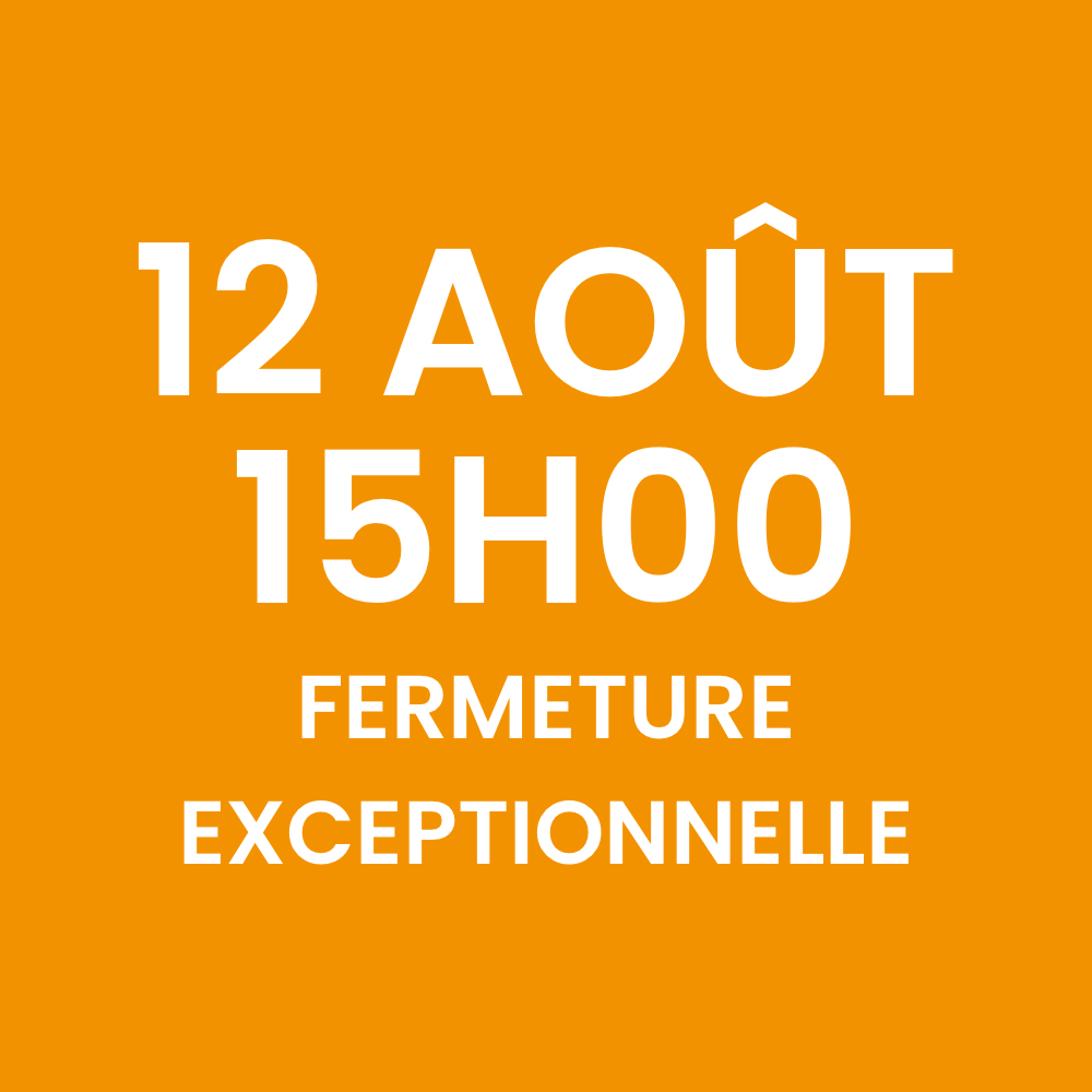 Mercredi 12 août, le bureau du COS ferme à 15 heures.