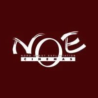 Logo de la NOME, une organisation de cinéma, sur un fond rouge