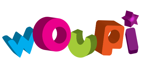 Logo coloré représentant le mot "YouTube" avec des lettres en bleu, rose, vert, orange et violet.