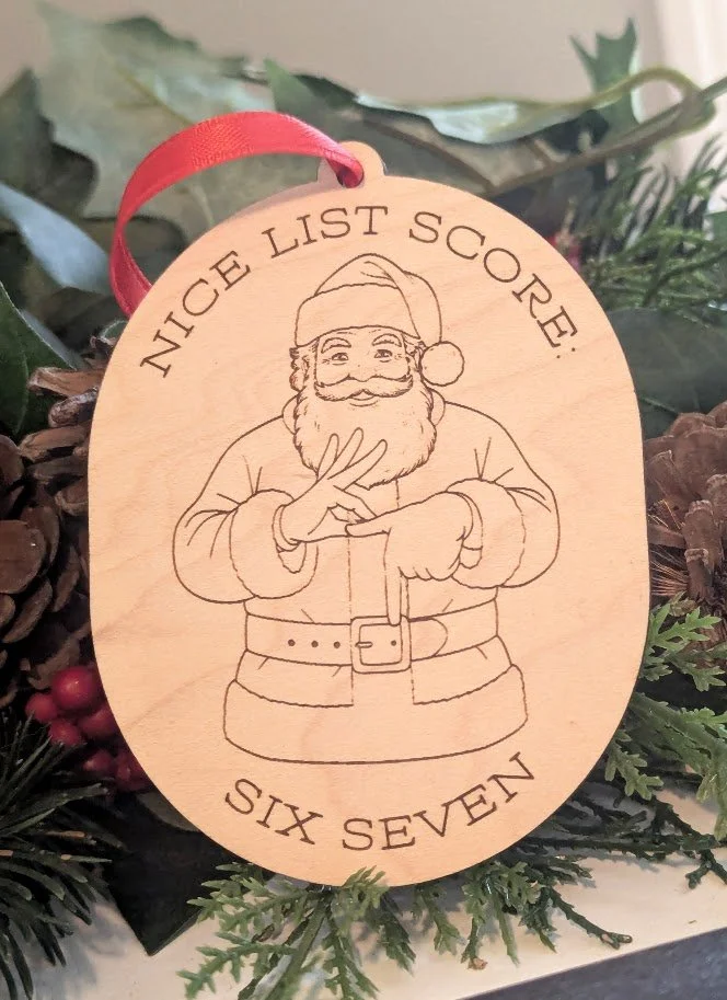 6-7 Santa Ornament