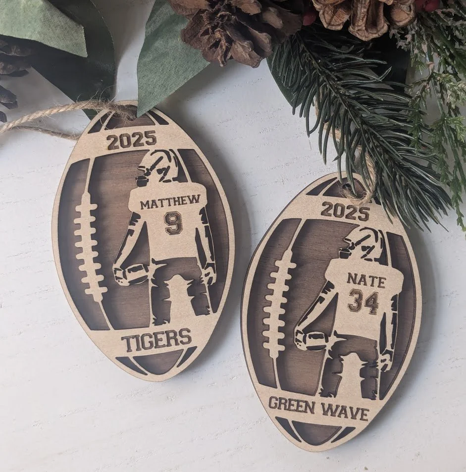 Personalized Football Ornament