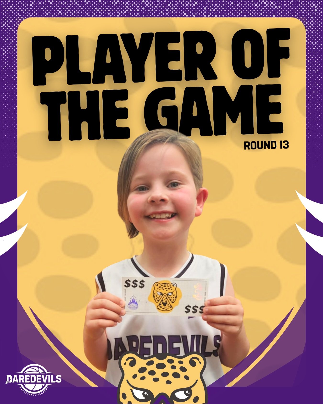 Another week, another crew of Daredevils doing their thing 😎

Loads of energy and big smiles - these are our Players of the Game this week!

Want to support our crew? Download the One Sneaky Cheetah app and select Daredevils Basketball Academy as yo