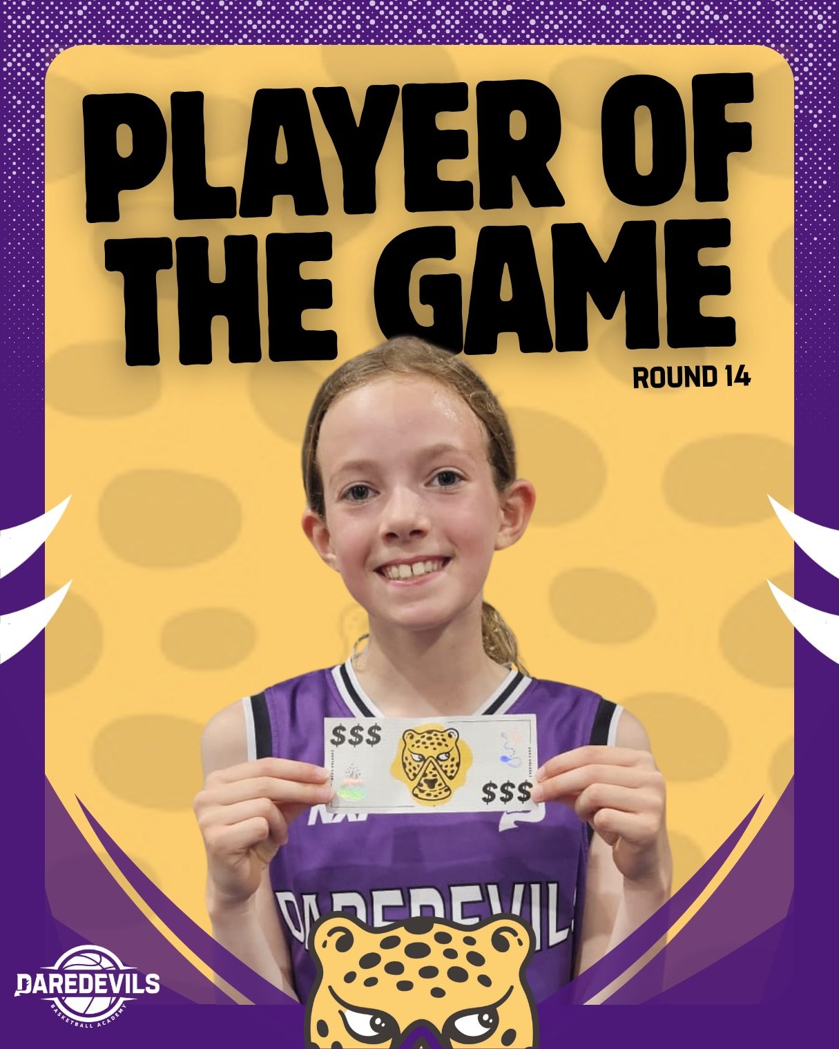 Another week on the court and another group of Daredevils doing their thing 😎

Our latest Players of the Game stepped up and earned themselves a One Sneaky Cheetah Pizzeria voucher 🍕

We&rsquo;re loving seeing these smiles on the court every week!

