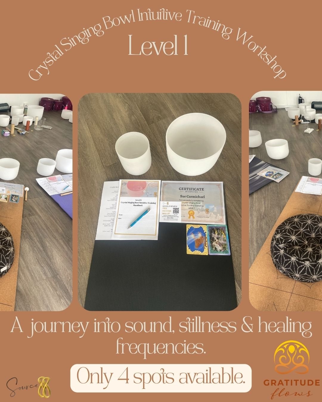 Level 1 Crystal Singing Bowl Intuitive Training Workshop