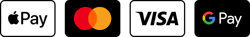 Mastercard and Google Pay logos on a black background