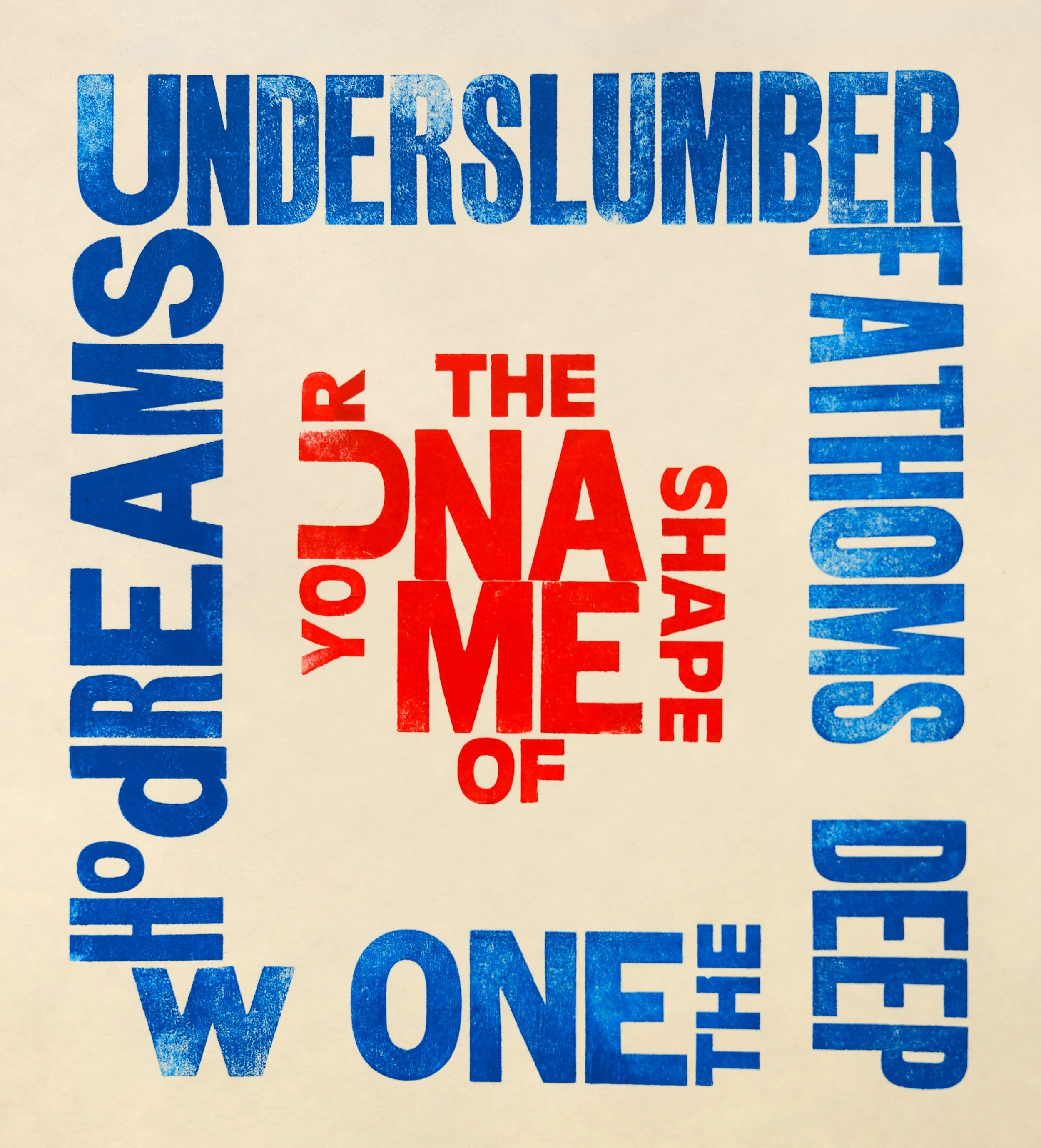 Elegant Letterpress Poem Art Print