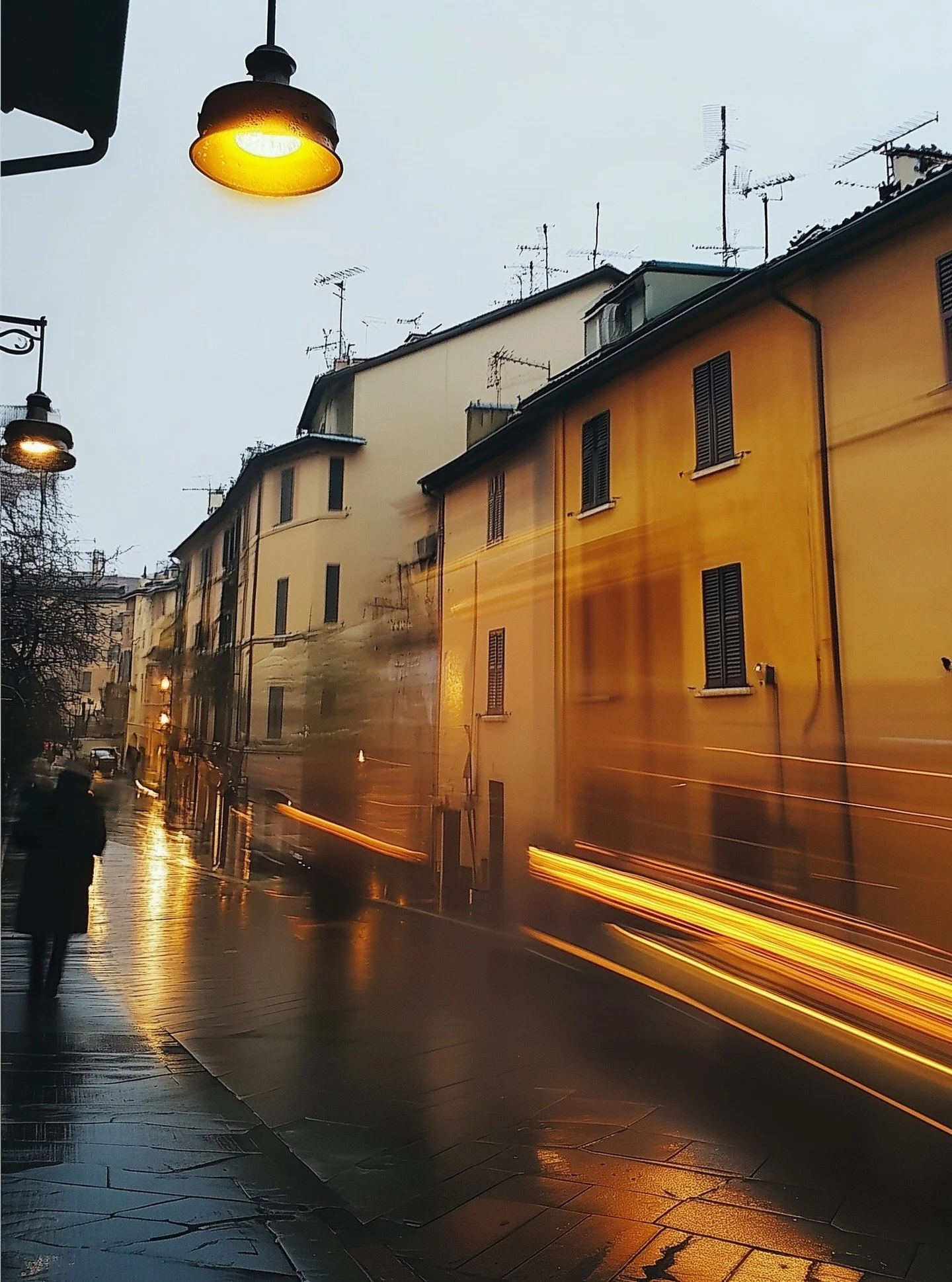 Emilia Romagna, 2024 #EmiliaRomagna #ItalyStreetPhotography #ItaliaNascosta #StreetPhotographyItaly #UrbanMood #RainyStreets #LongExposureShot #LightTrails #MoodyGrams #CinematicStreet #UrbanReflections #PioggiaInCitt&agrave; #ScattiItaliani #Fotogra
