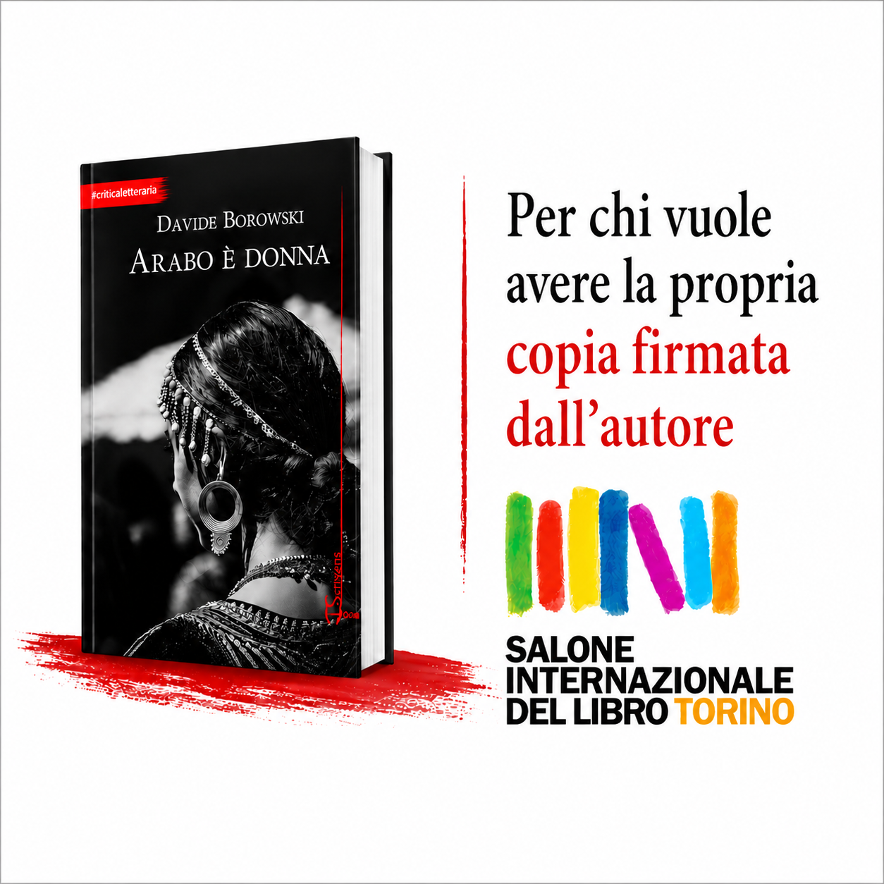 Firmacopie di Arabo è donna, al Salone del Libro di Torino. 15.05.26 