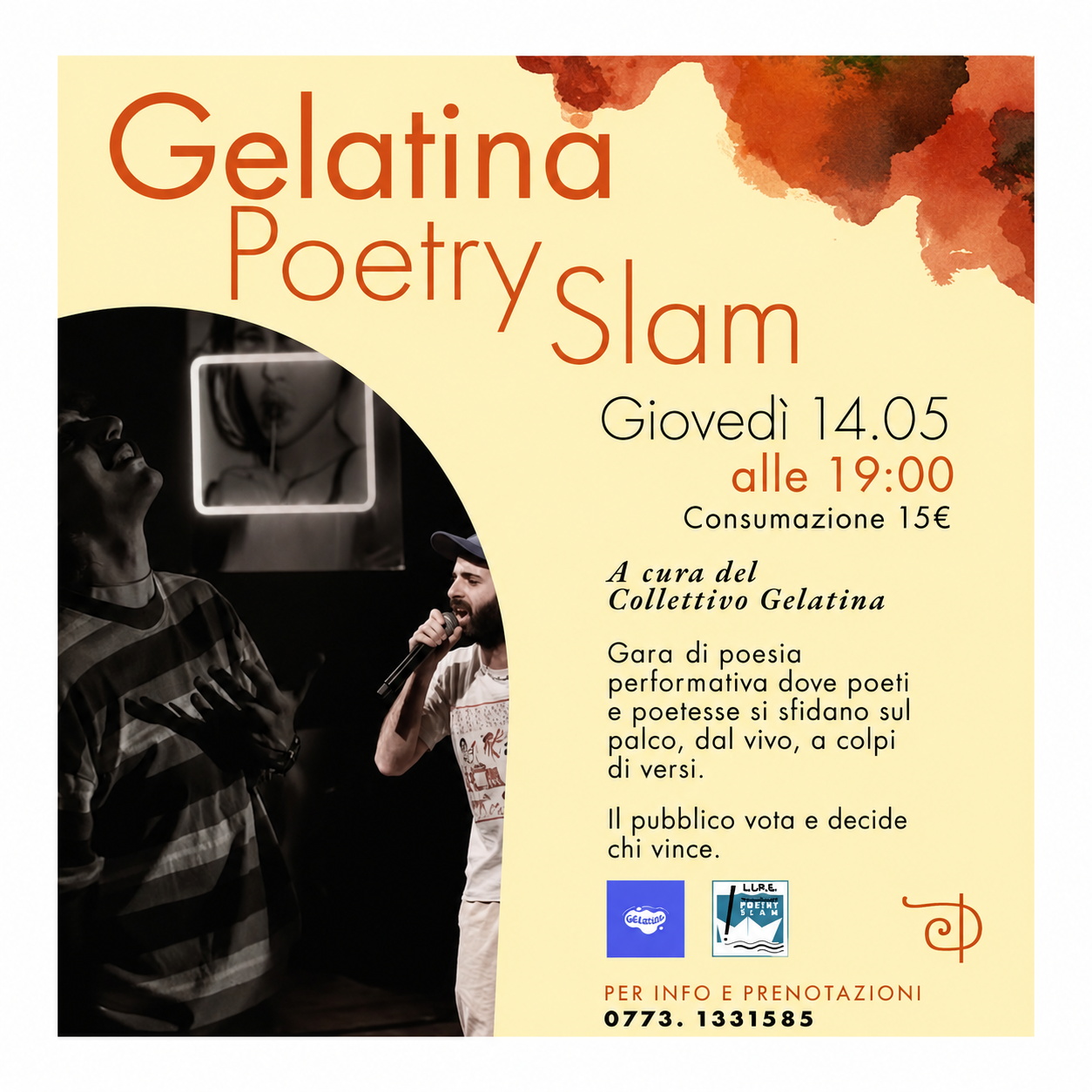 Poetry Slam al Caffè Poeta, a Latina. 14.05.26