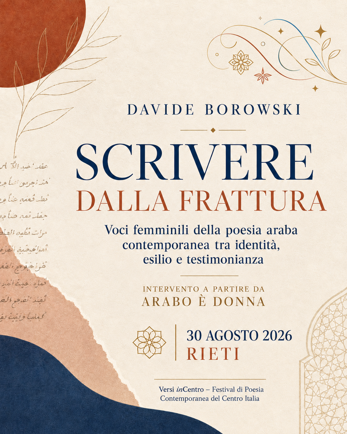 Scrivere dalla frattura. Voci femminili della poesia araba contemporanea tra identità, esilio e testimonianza