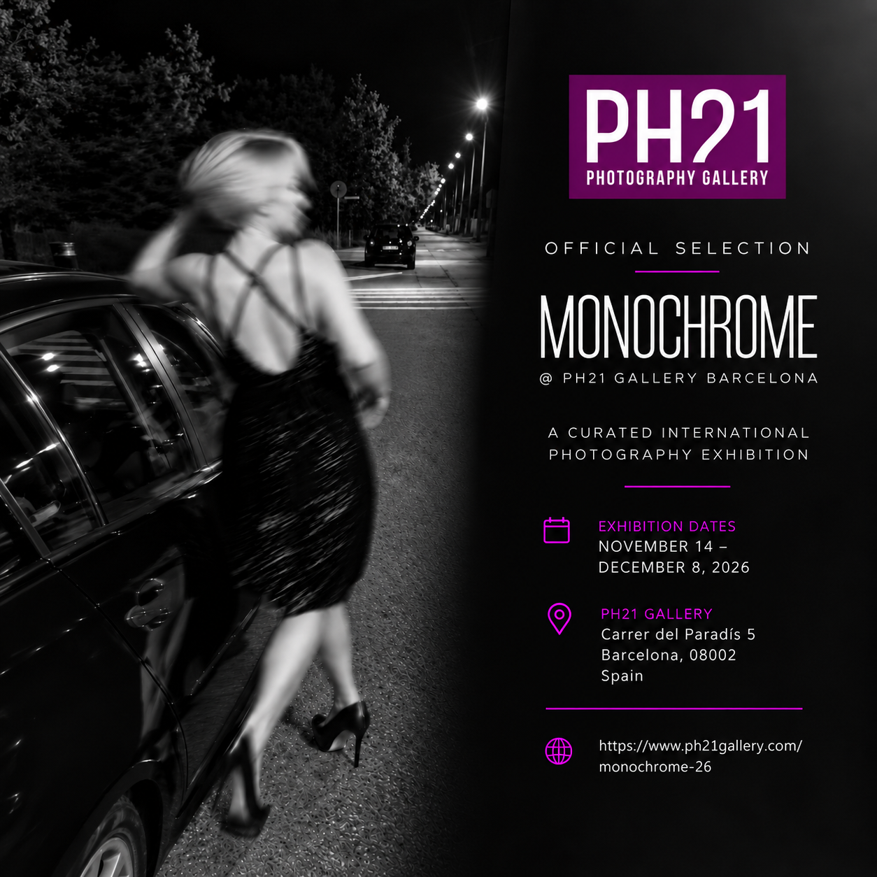 Monochrome, da 14.11.26 a 08.12.26 a Barcellona