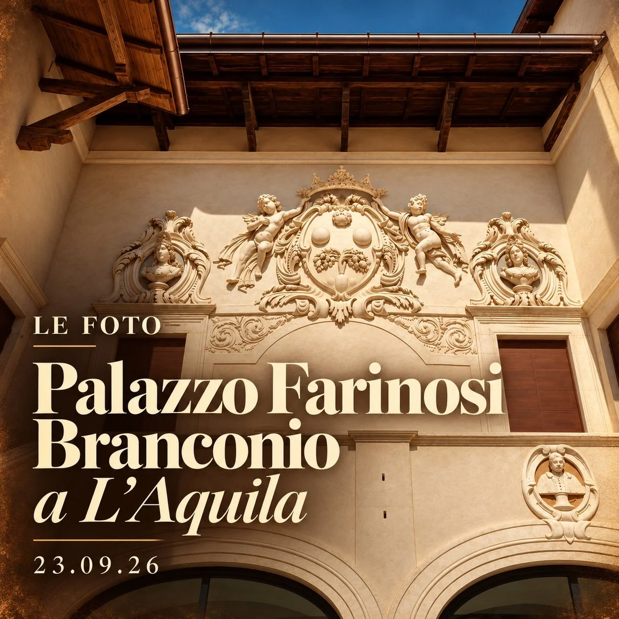 Grazie all&rsquo;intercessione di amici affettuosi e bene introdotti, ho potuto fare un giro nelle sale deserte di Palazzo Farinosi Branconio a L&rsquo;Aquila, sede del Polo Culturale de La Galleria BPER, il giorno prima dell&rsquo;apertura al pubbli