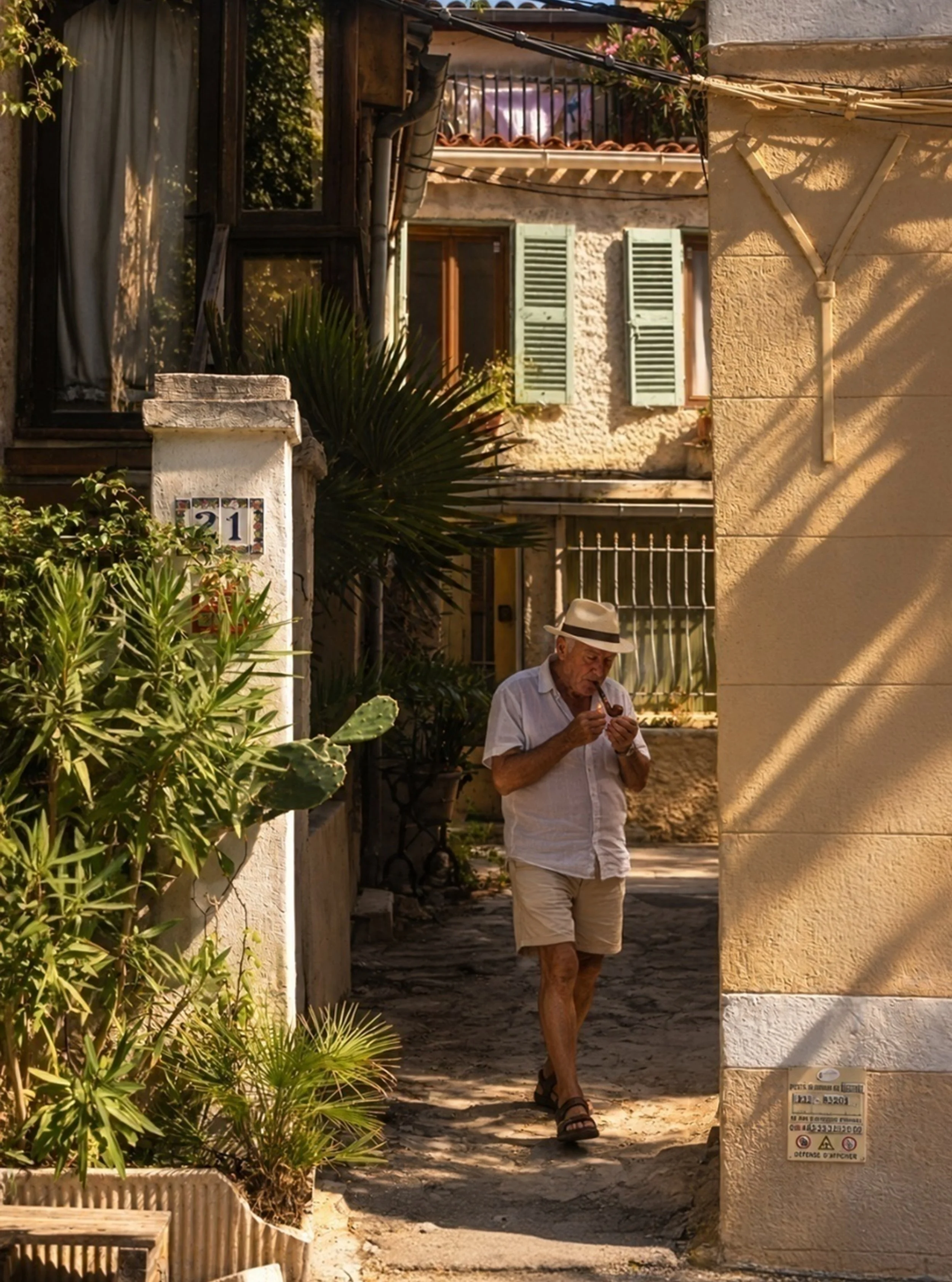 [Fuoco, cammina con me] Foto scattata a Marsiglia, nel quartiere Le Panier, il 18 agosto 2026.