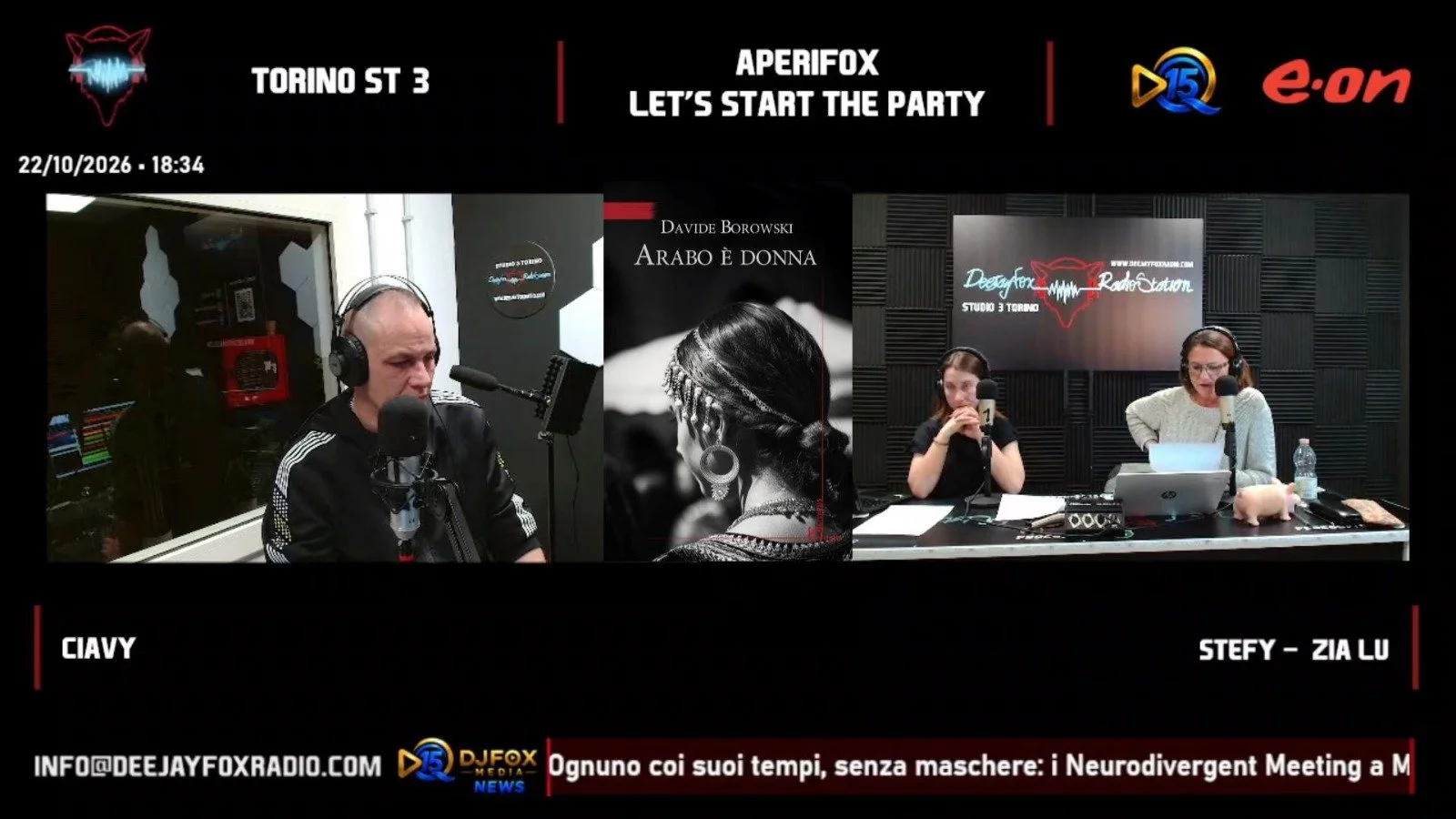 Deejay Fox Radio – Intervista a cura di Fabio Chiavassa, Stefy e Zia Lu - 22.10.26