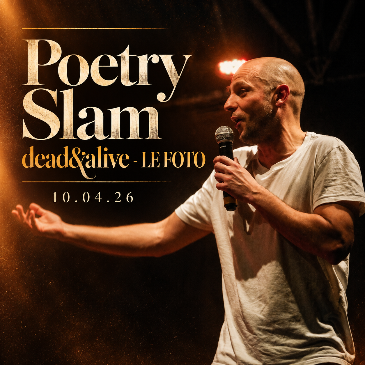 Qualche foto del Poetry Slam dead&alive tenutosi presso La Tenda a Modena in data 10.04.26
