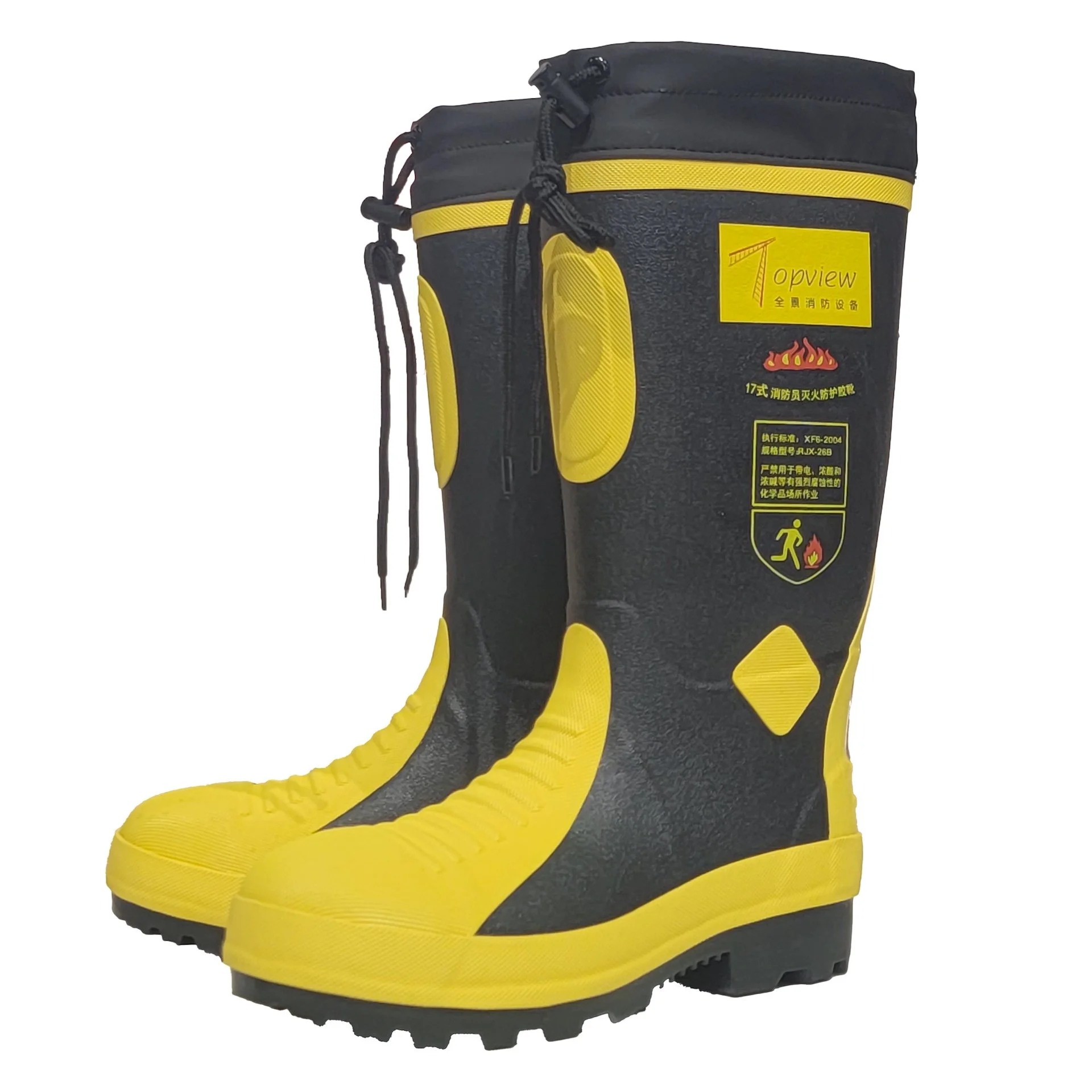 Topview RJX-255S fire boots with drawstring cuff