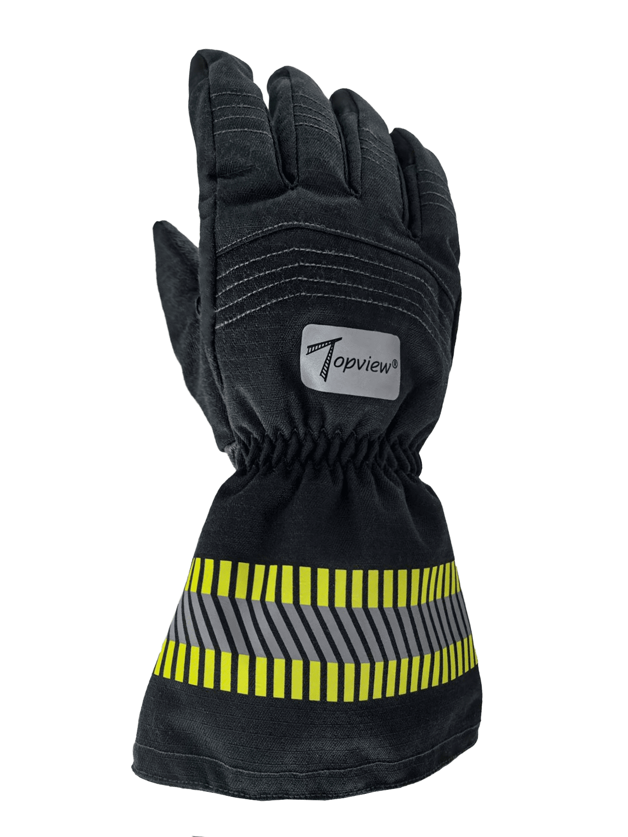 Topview FIRE T2A long cuff firefighting gloves front view