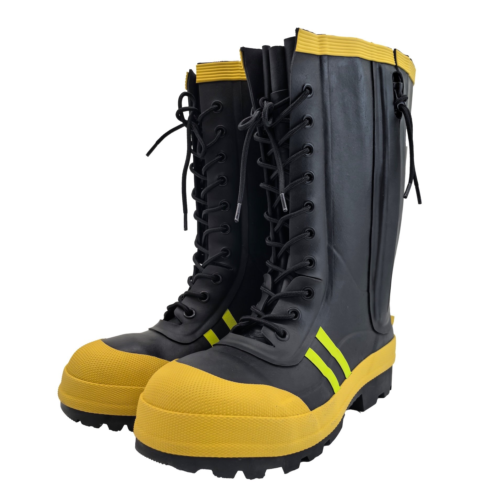 Topview RJX-255D fire boots with lace and side zipper