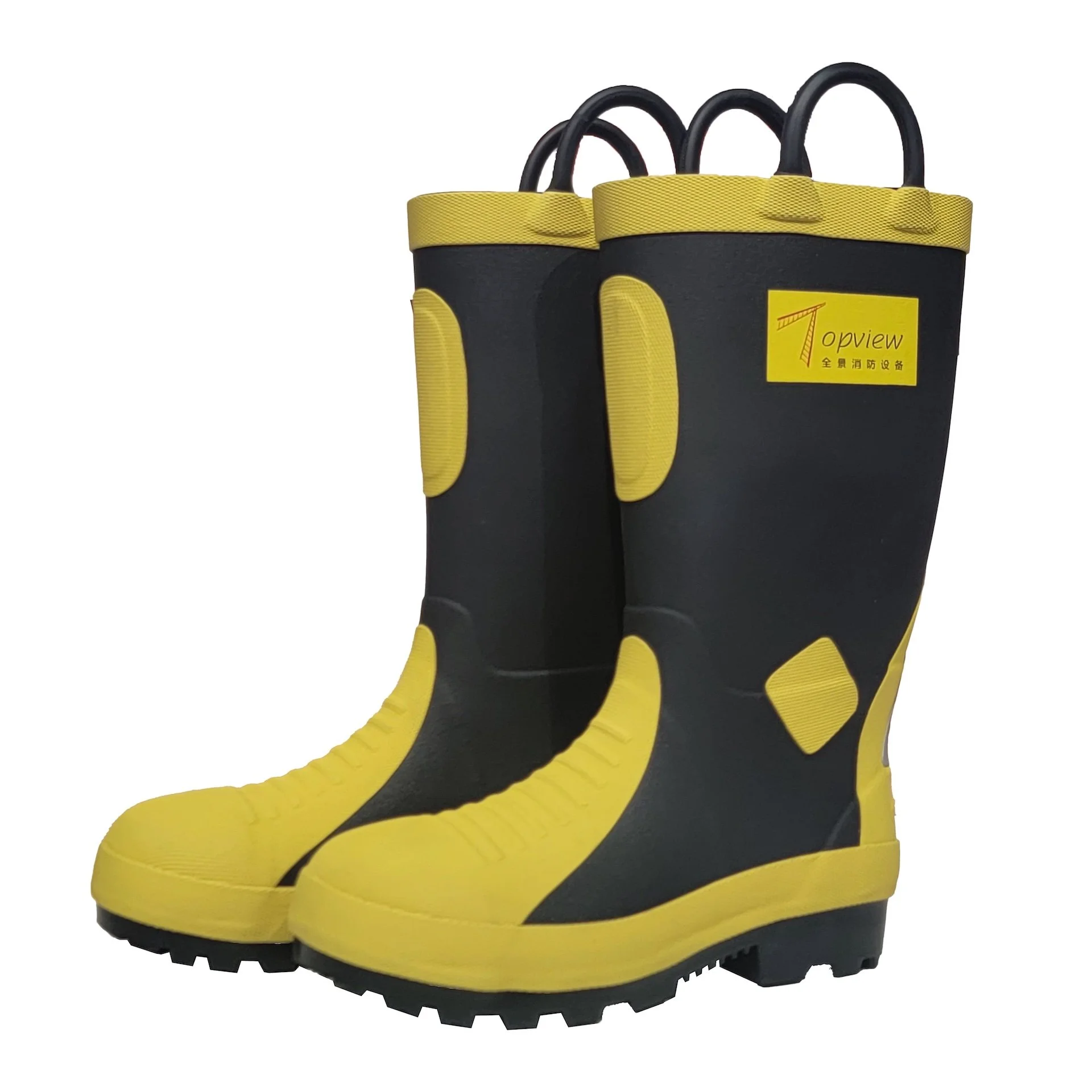Topview RJX-255H fire boots with round pull loops