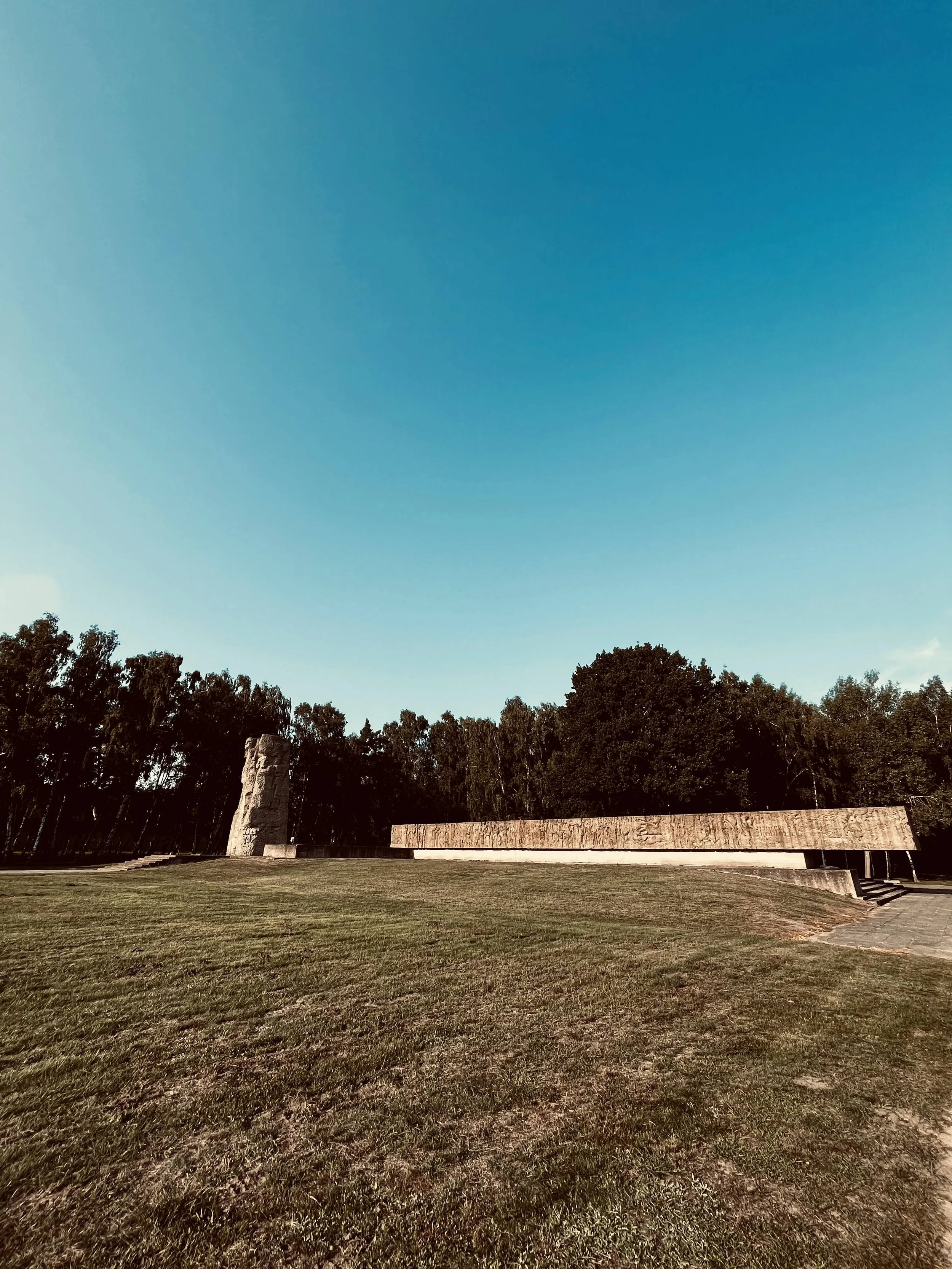 Memorial installation at the camp site