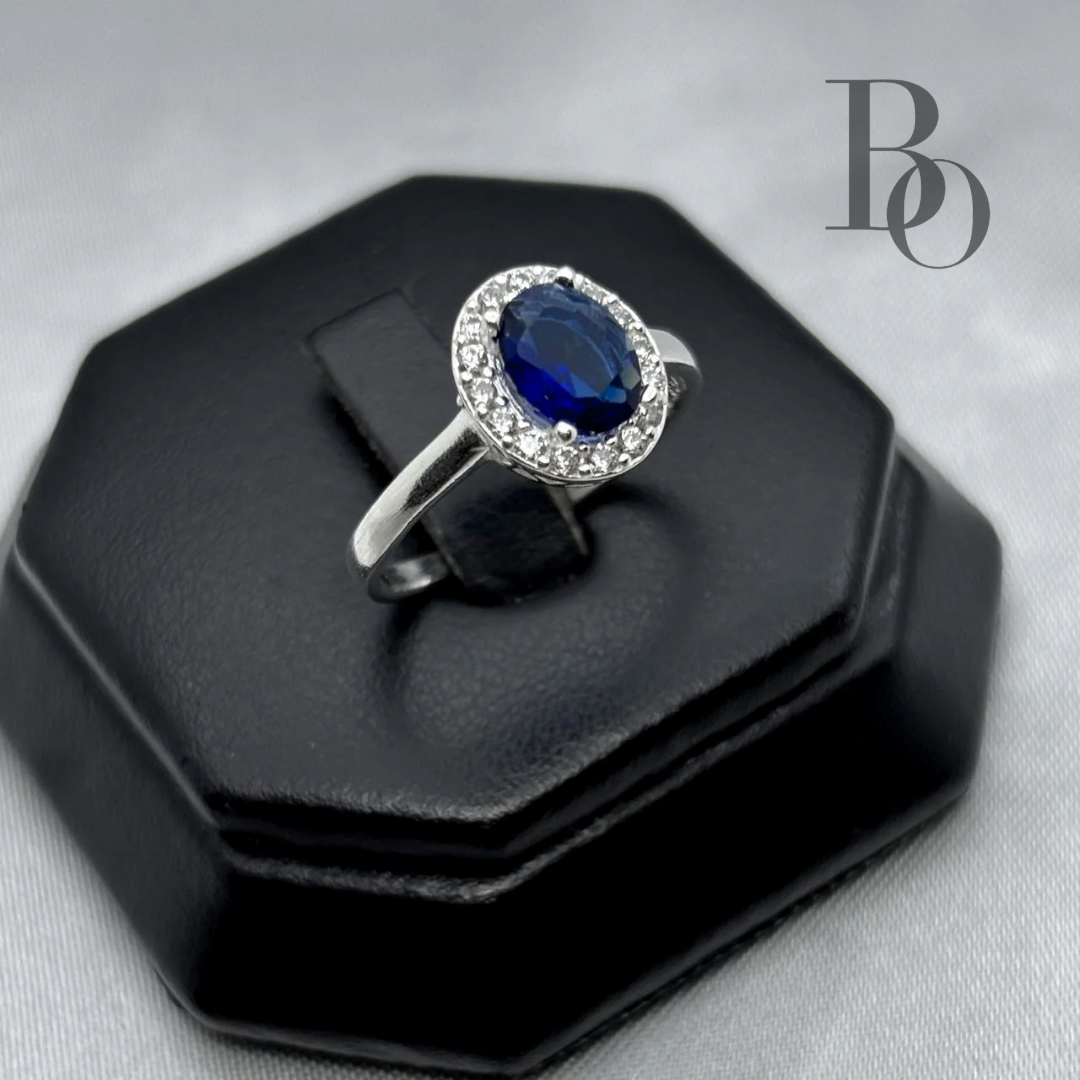 Anillo Elegante Con Zirconia Plata