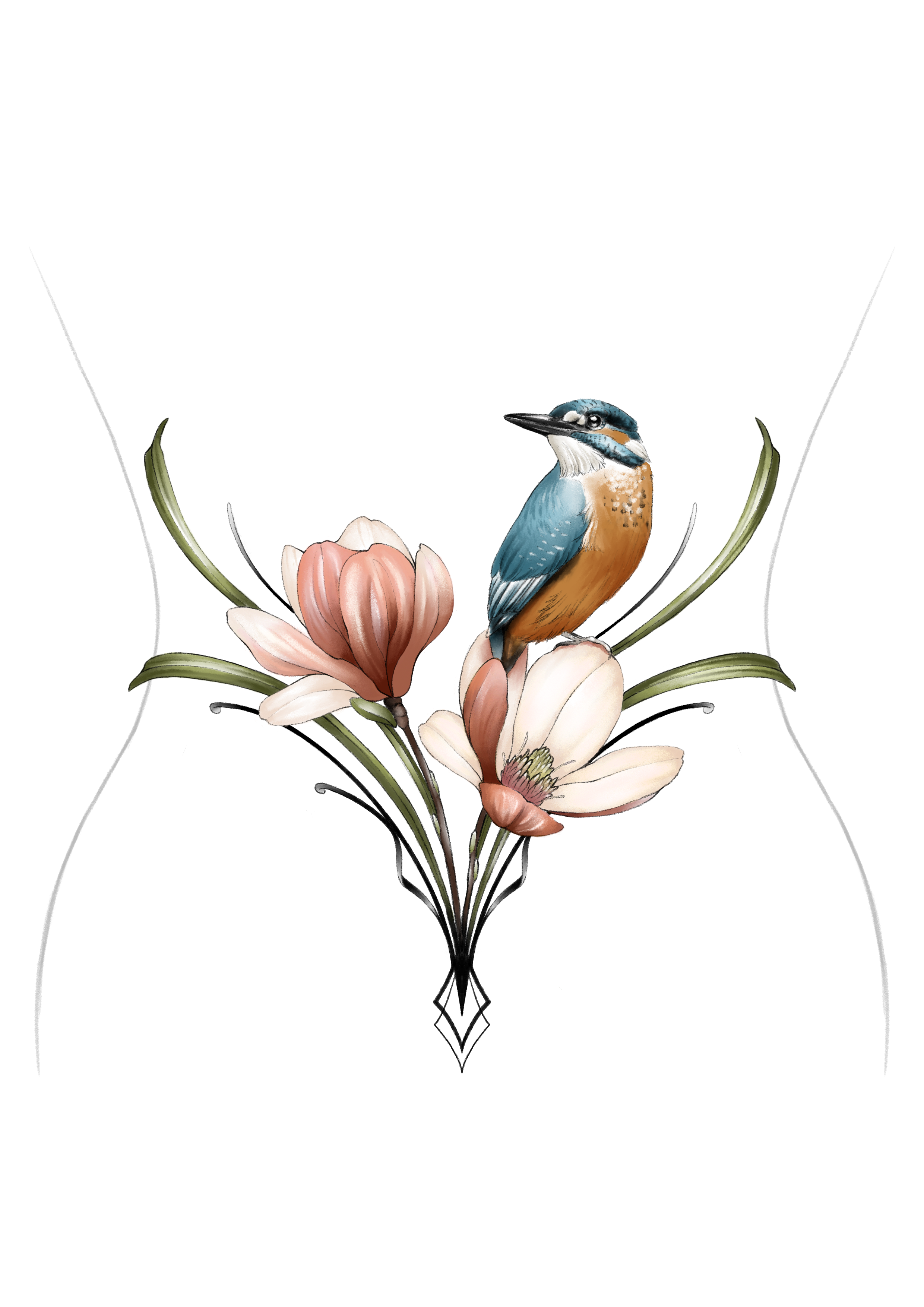 Eisvogel (Unterer Rücken)